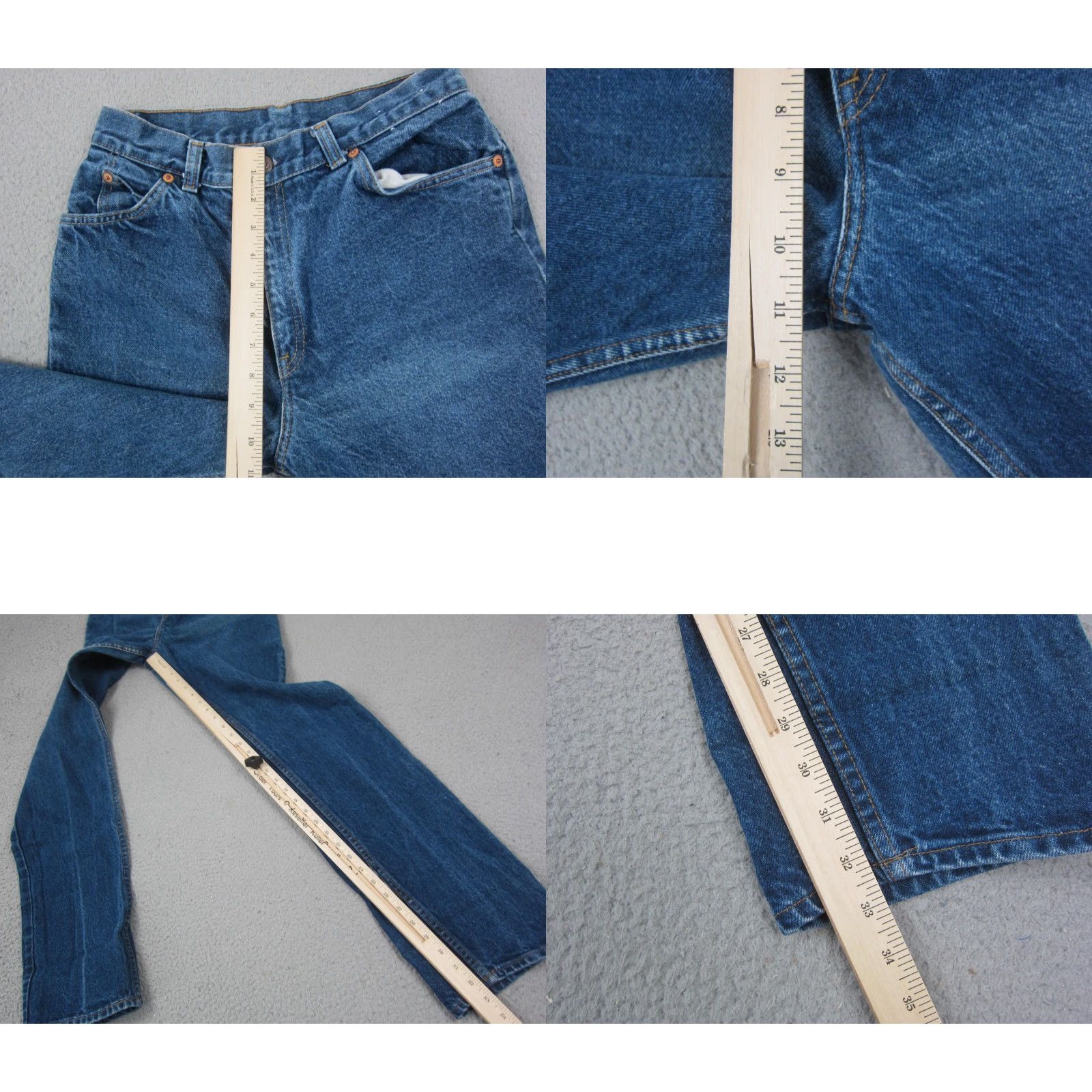 Levi's VINTAGE Levi's Jeans Womens 26x33 Blue Denim Straight Leg White Tab Dark Wash Jeans Womens 90s Mens Ladies? Size 26" / US 2 / IT 38 - 10 Thumbnail