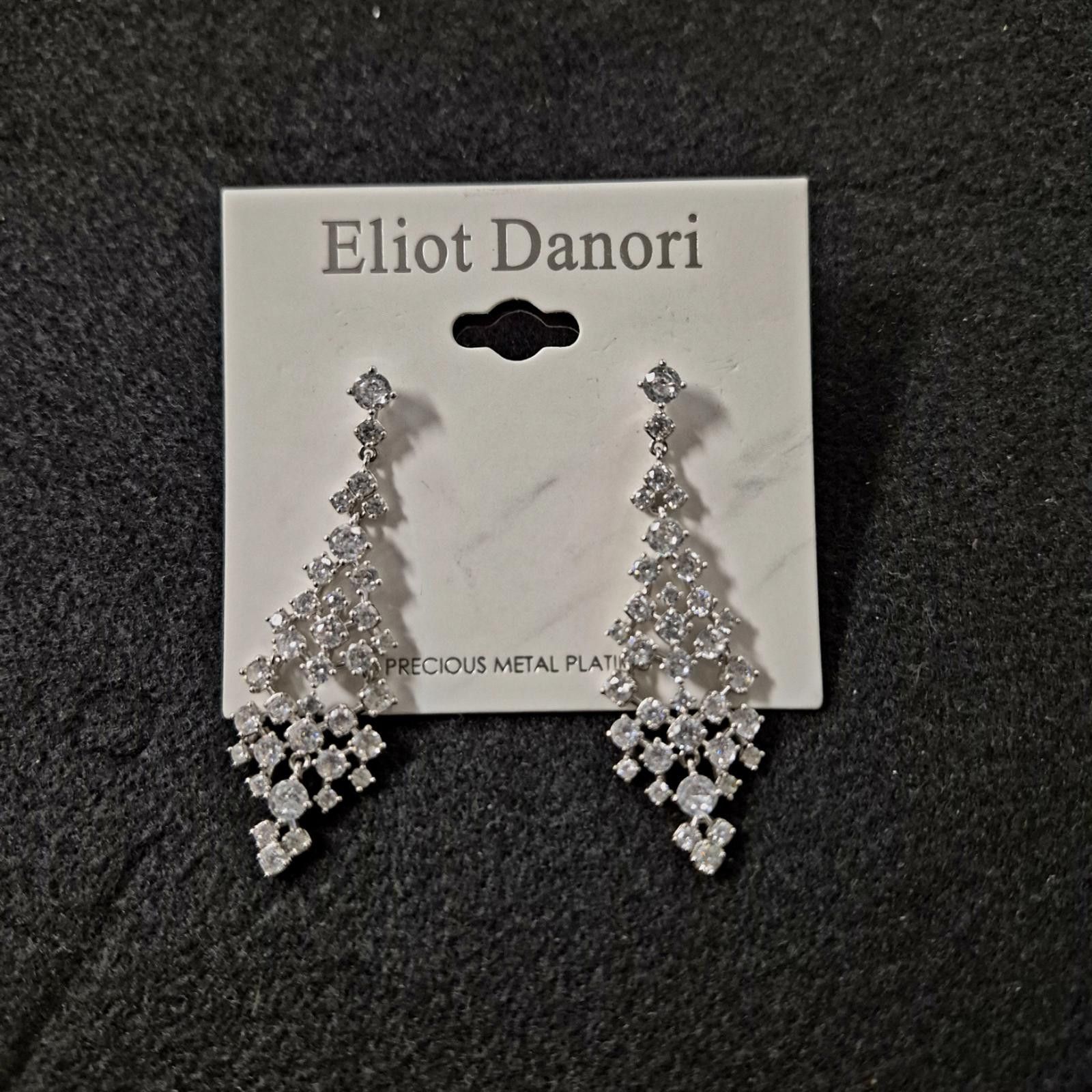 Other Eliot Danori SilverPlated Cubic Zirconia Chandelier Earrings Size ONE SIZE - 2 Thumbnail