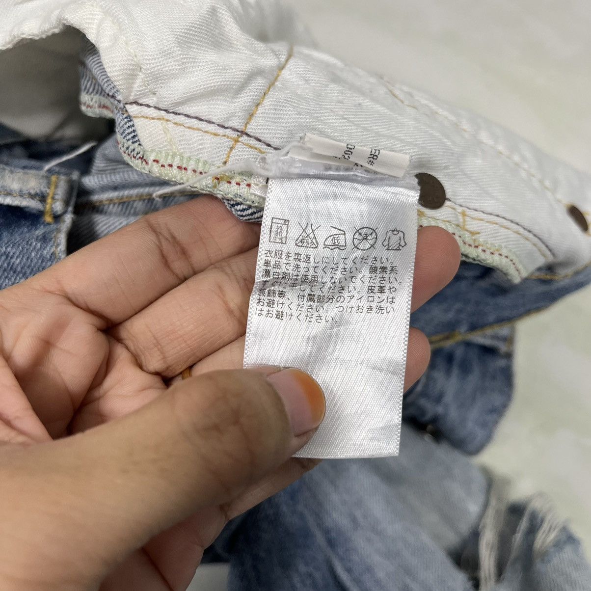 Polo Ralph Lauren Vintage Polo Ralph Lauren Distressed Denim Jeans Size 31" - 25 Thumbnail