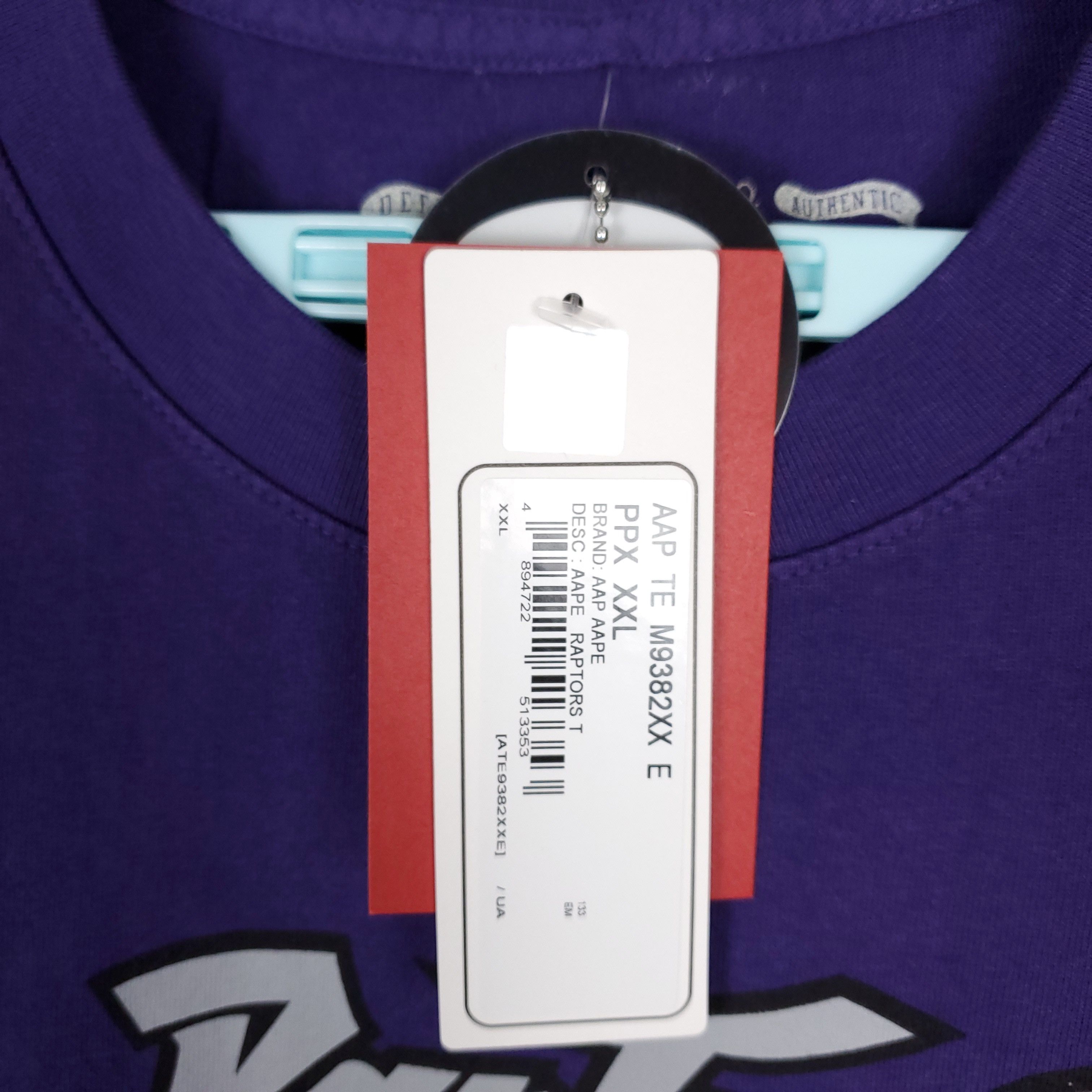 Aape Aape x Mitchell & Ness Toronto Raptors Tee Size US XXL / EU 58 / 5 - 6 Thumbnail
