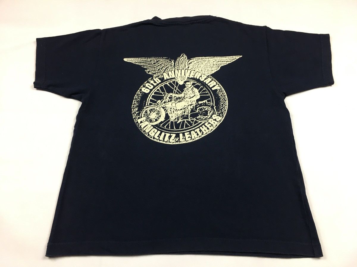Vintage Langlits Leather 60th Anniversary Big Norton Motorcycle Tee Size US M / EU 48-50 / 2 - 1 Thumbnail