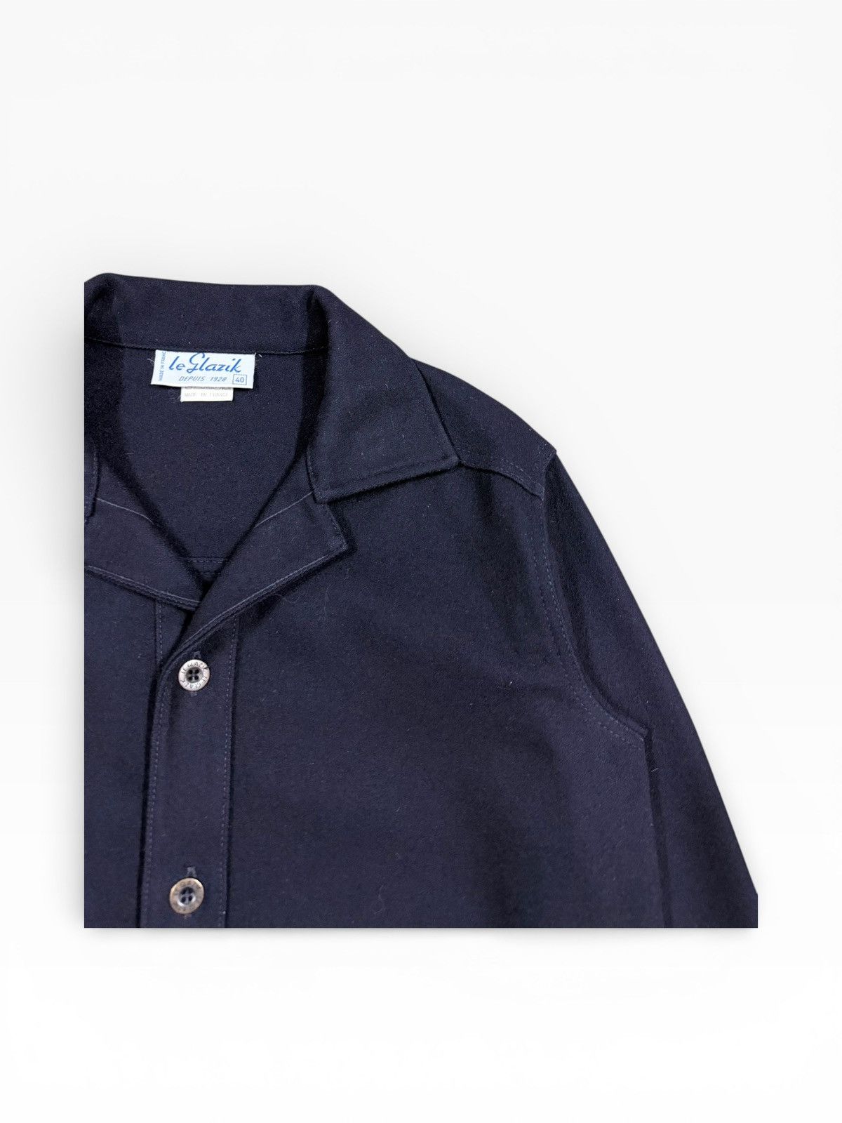 If Six Was Nine Vtg🔥Le Glazik Depuis 1928 Sailor France Wool Buttoned Jacket Size US M / EU 48-50 / 2 - 8 Thumbnail