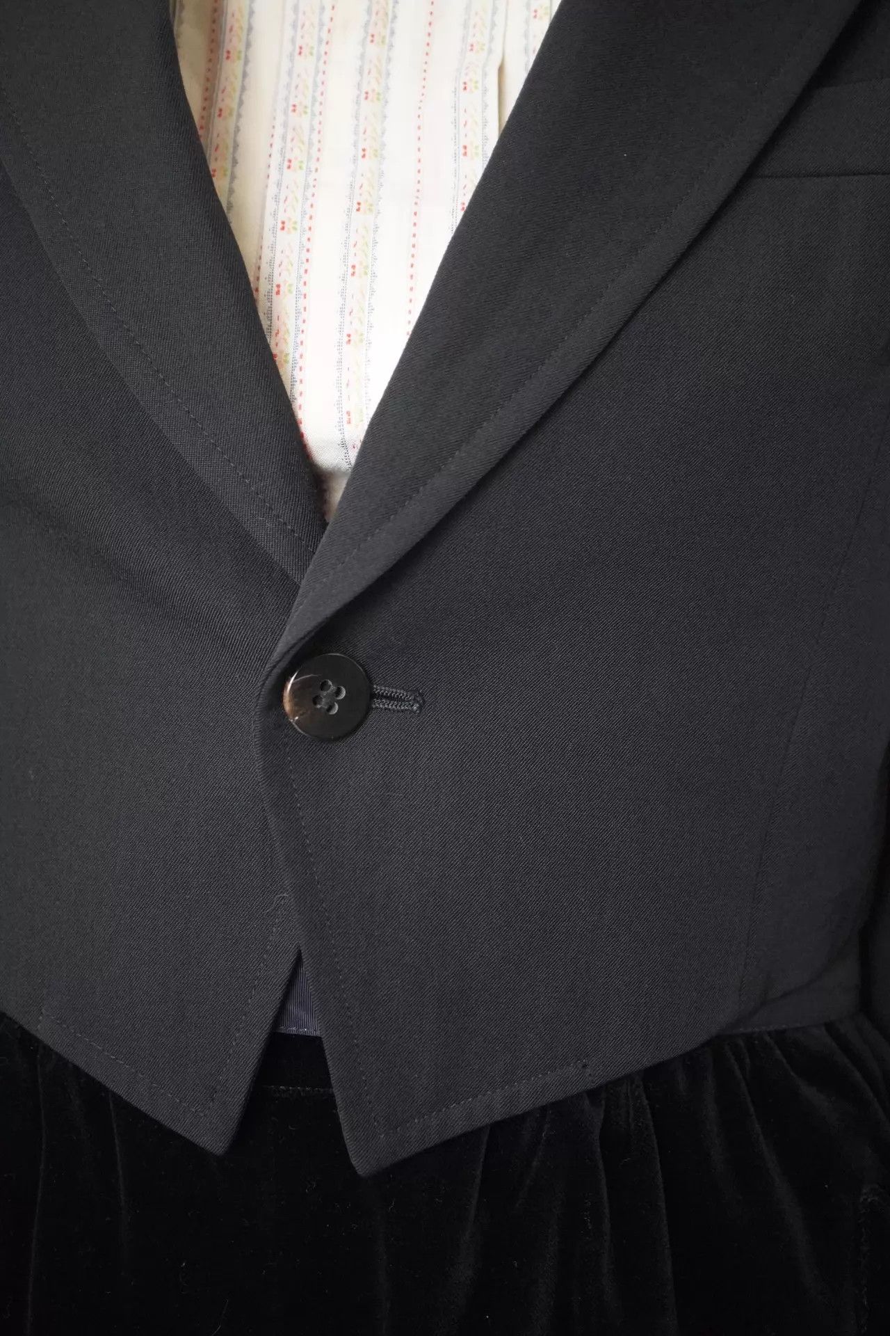 Comme des Garcons CDG 1989AW Tricot Single-Button Wool Dress Short Jacket M Size M / US 6-8 / IT 42-44 - 2 Thumbnail