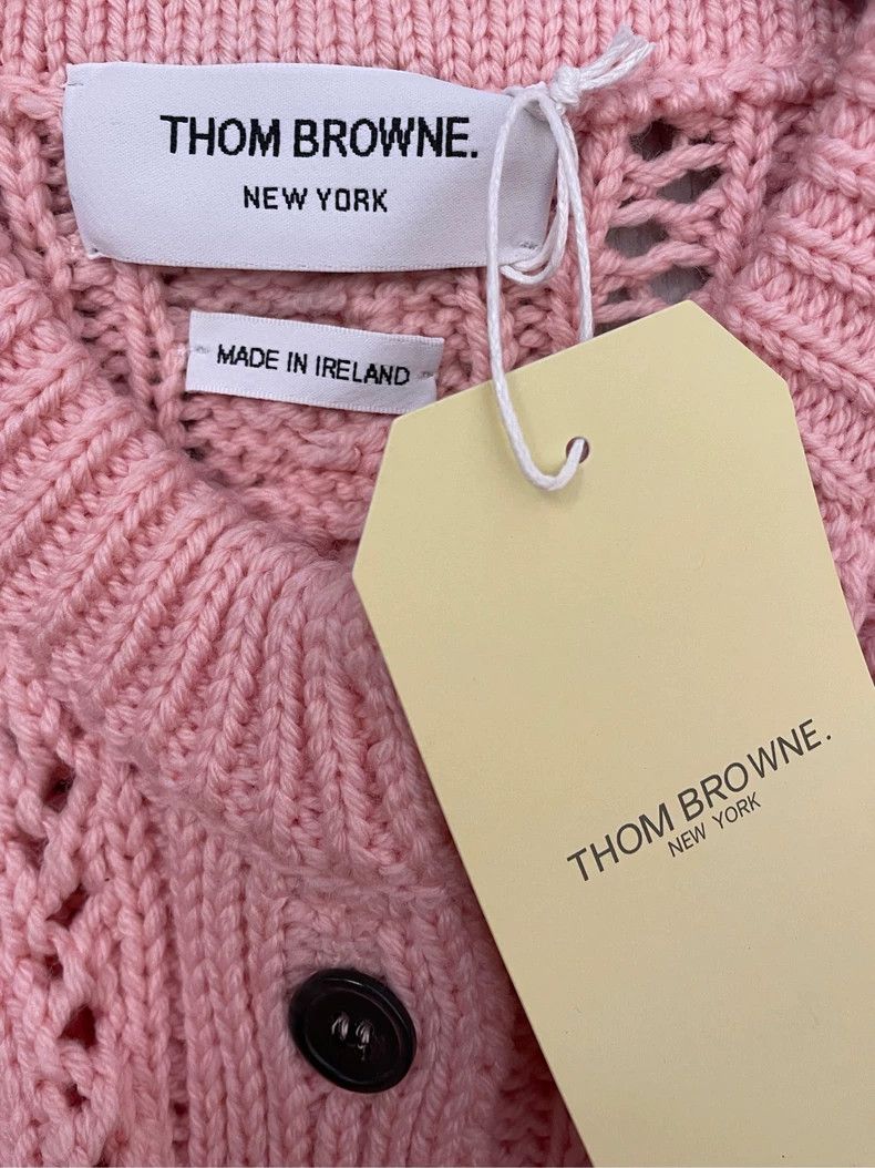 Thom Browne Thom browne Cherry blossom pink classic four-striped thick Size XS / US 0-2 / IT 36-38 - 5 Thumbnail