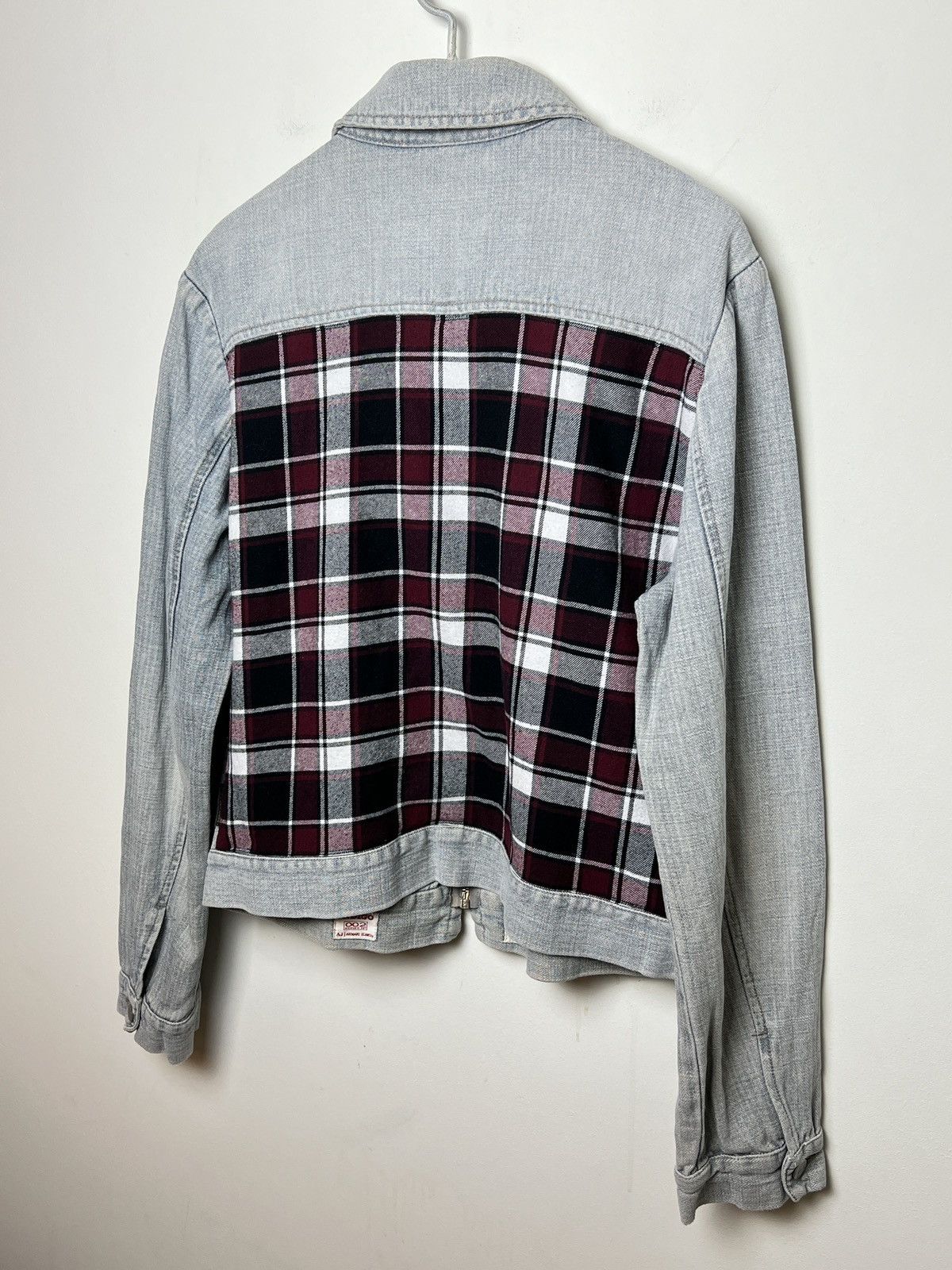 Giorgio Armani armani y2k archive hemp moto tartan work jacket Size US M / EU 48-50 / 2 - 12 Thumbnail