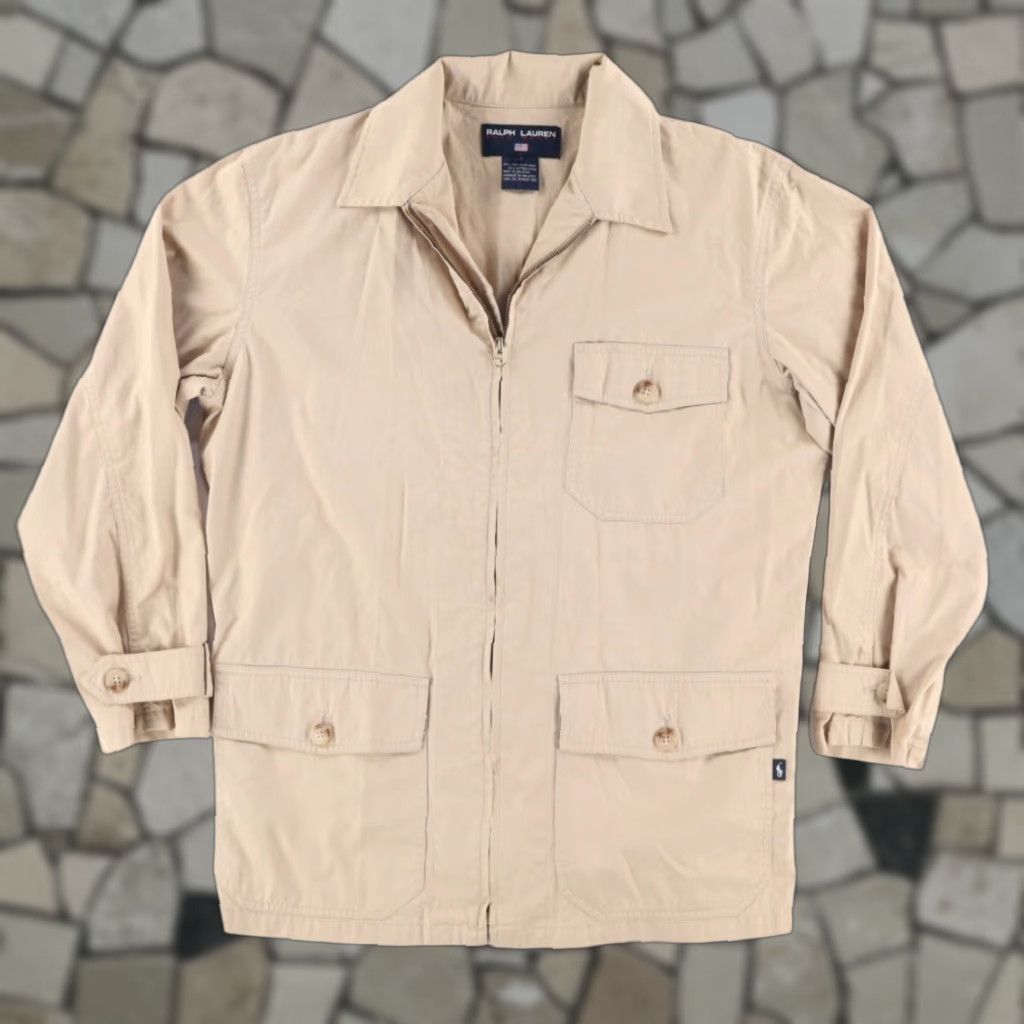 Ralph Lauren Ralph Lauren Polo Sport Twill Chore Jacket Khaki Men's S Shirt Size US S / EU 44-46 / 1 - 1 Thumbnail