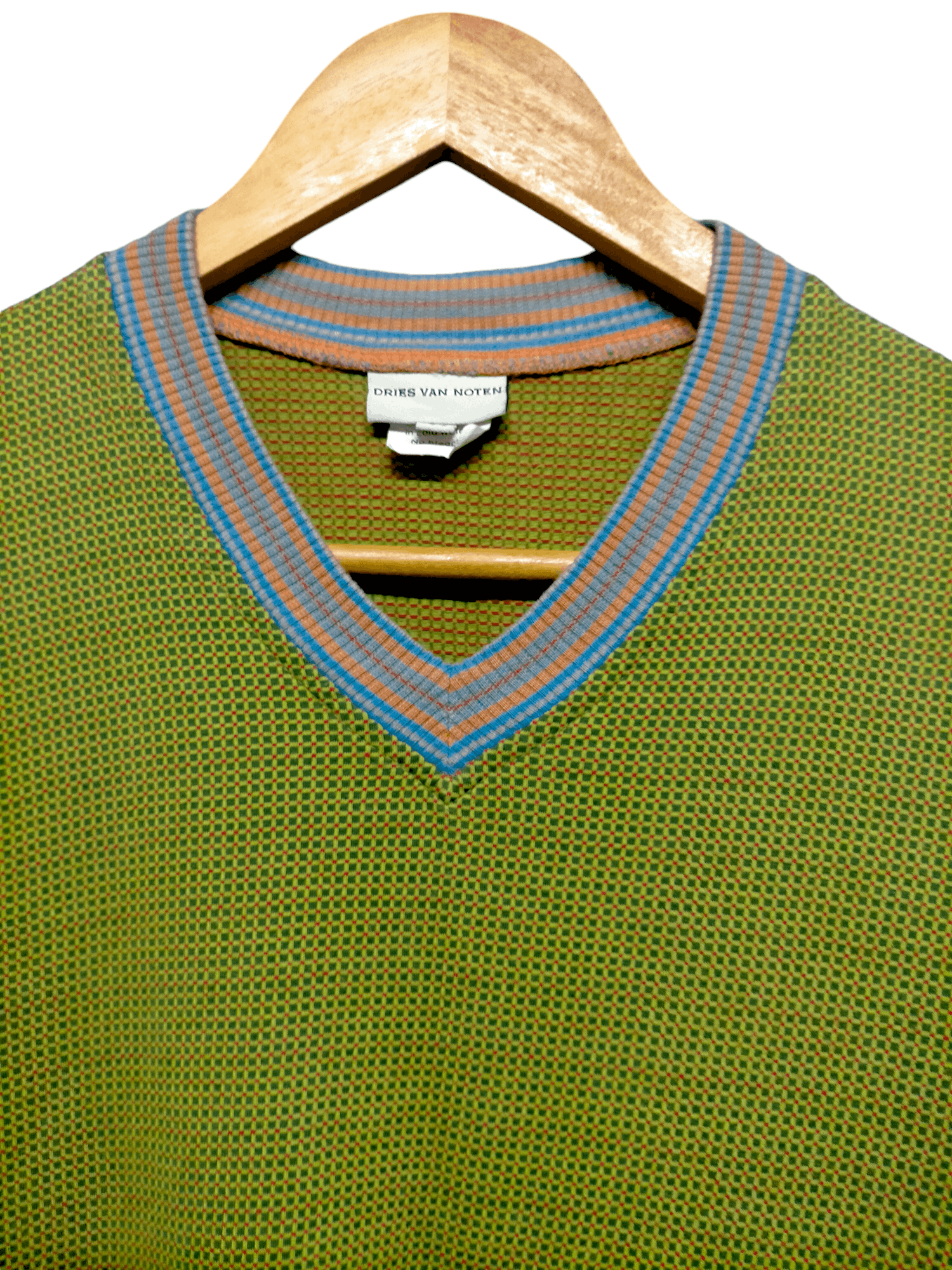 Dries Van Noten Dries Van Noten V-neck Long Sleeve T-shirt Size US M / EU 48-50 / 2 - 2 Thumbnail