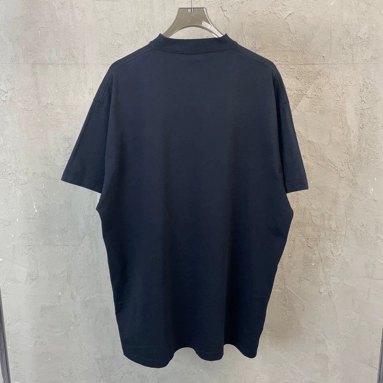 Balenciaga Balenciaga Black embroidered letter logo short sleeve T-sh Size US M / EU 48-50 / 2 - 3 Thumbnail