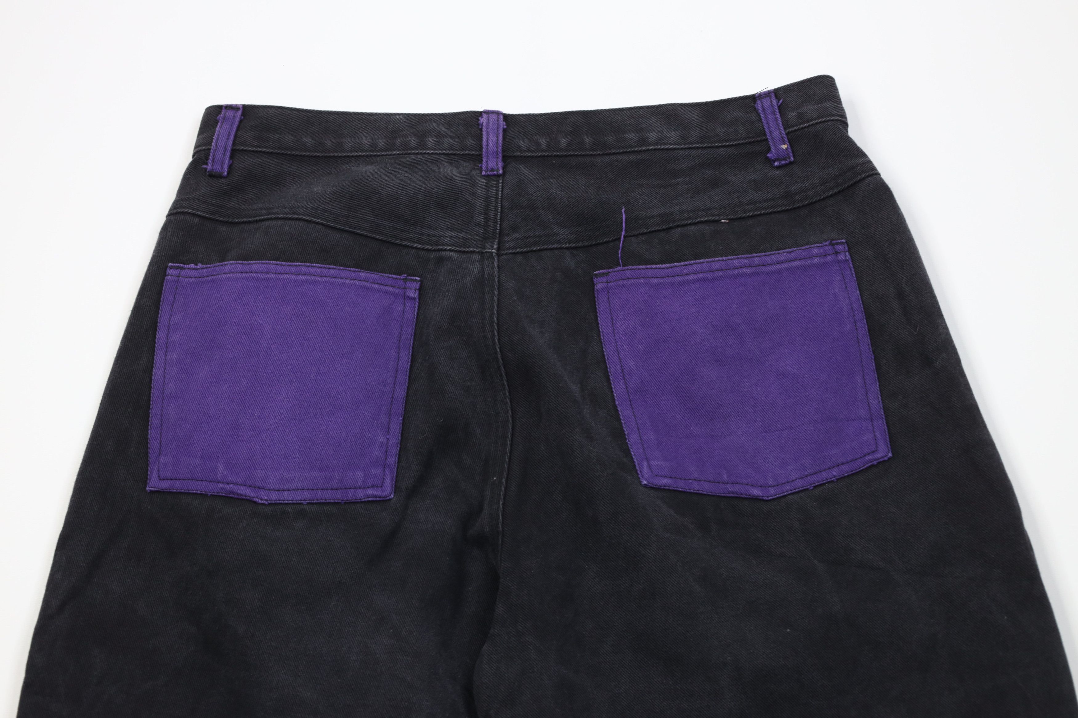 Vintage Vintage 90s Streetwear Baggy Fit Malcolm X Denim Jeans Black Size US 34 / EU 50 - 13 Thumbnail