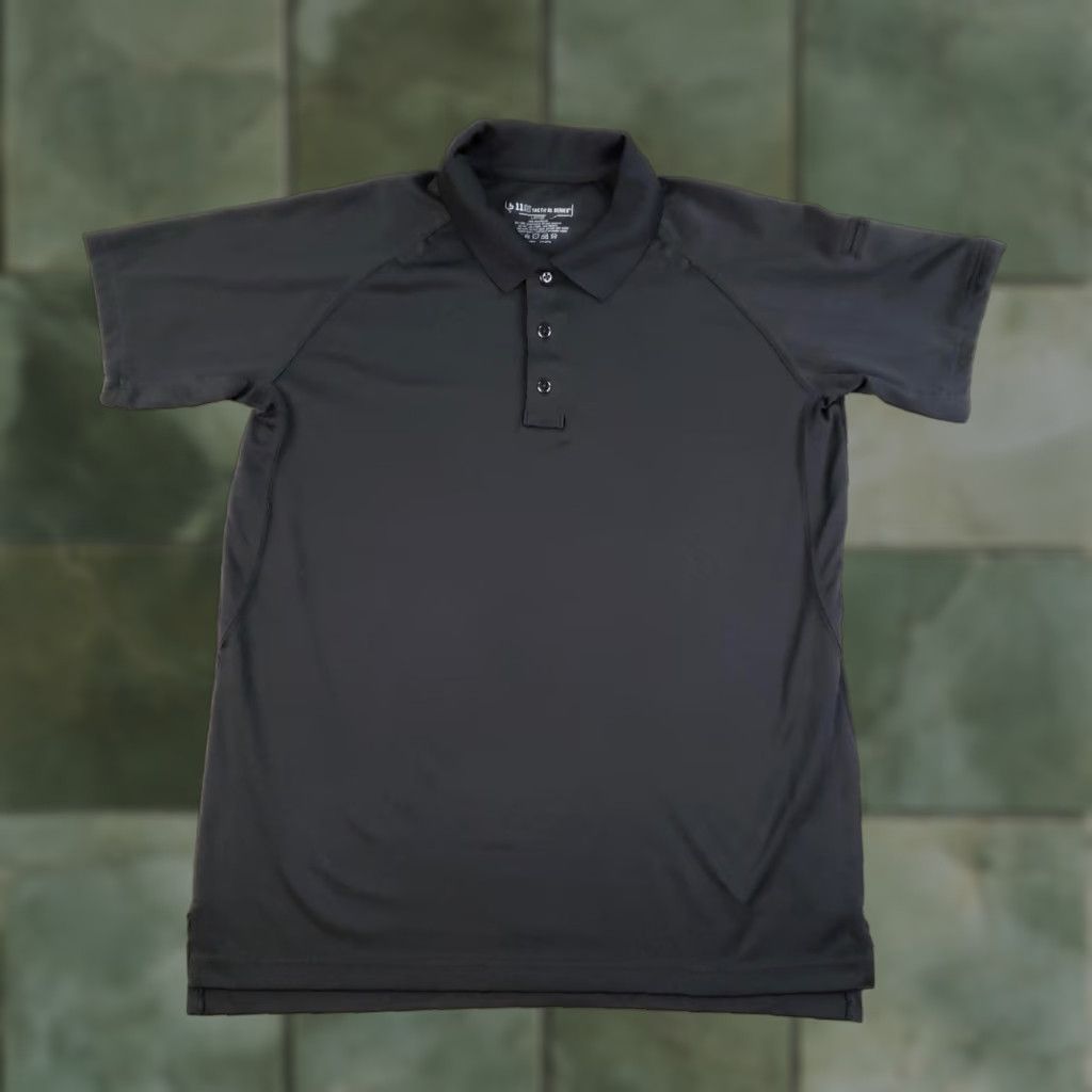Vintage 5.11 Tactical Polo Shirt Mens L Black Short Sleeve Polo Breathable Moisture Wicking Quick Dry Pen Pocket Military Golf Security Casual Shirt Mens Size US L / EU 52-54 / 3 - 1 Thumbnail