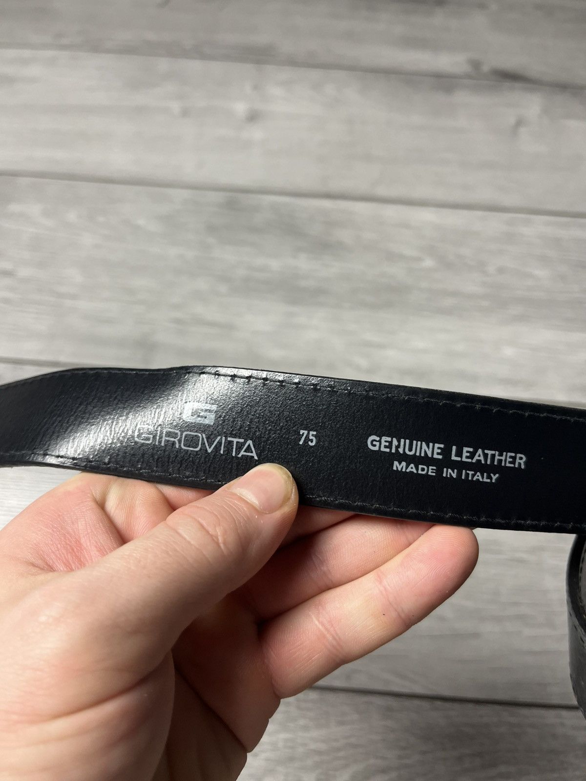 Japanese Brand Avant garde genuine leather belt size S/M Size ONE SIZE - 4 Thumbnail