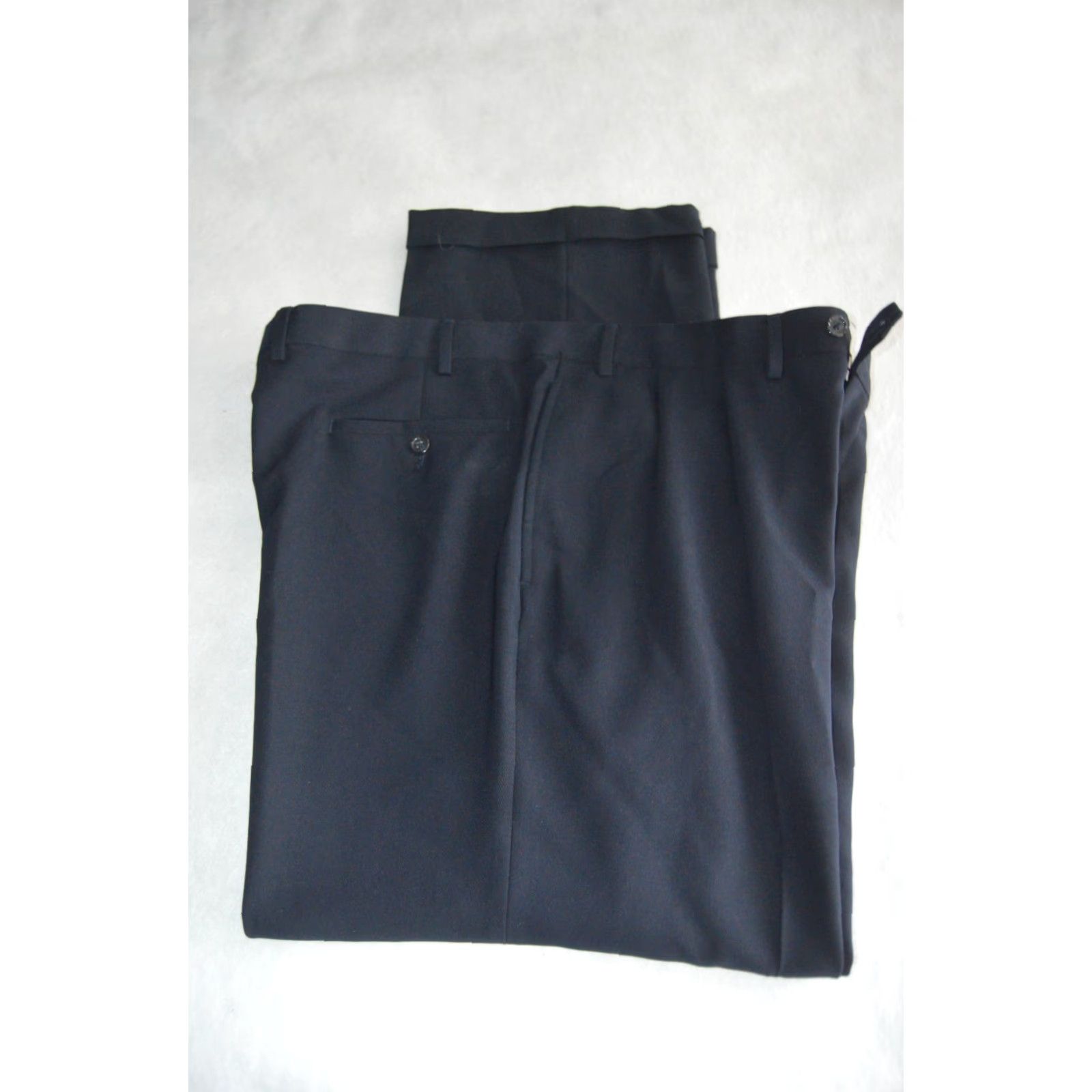 Ralph Lauren Ralph Lauren Pants Mens 40 Blue Dress Pleated Cuffed Regular Straight Poly Size US 40 / EU 56 - 4 Thumbnail