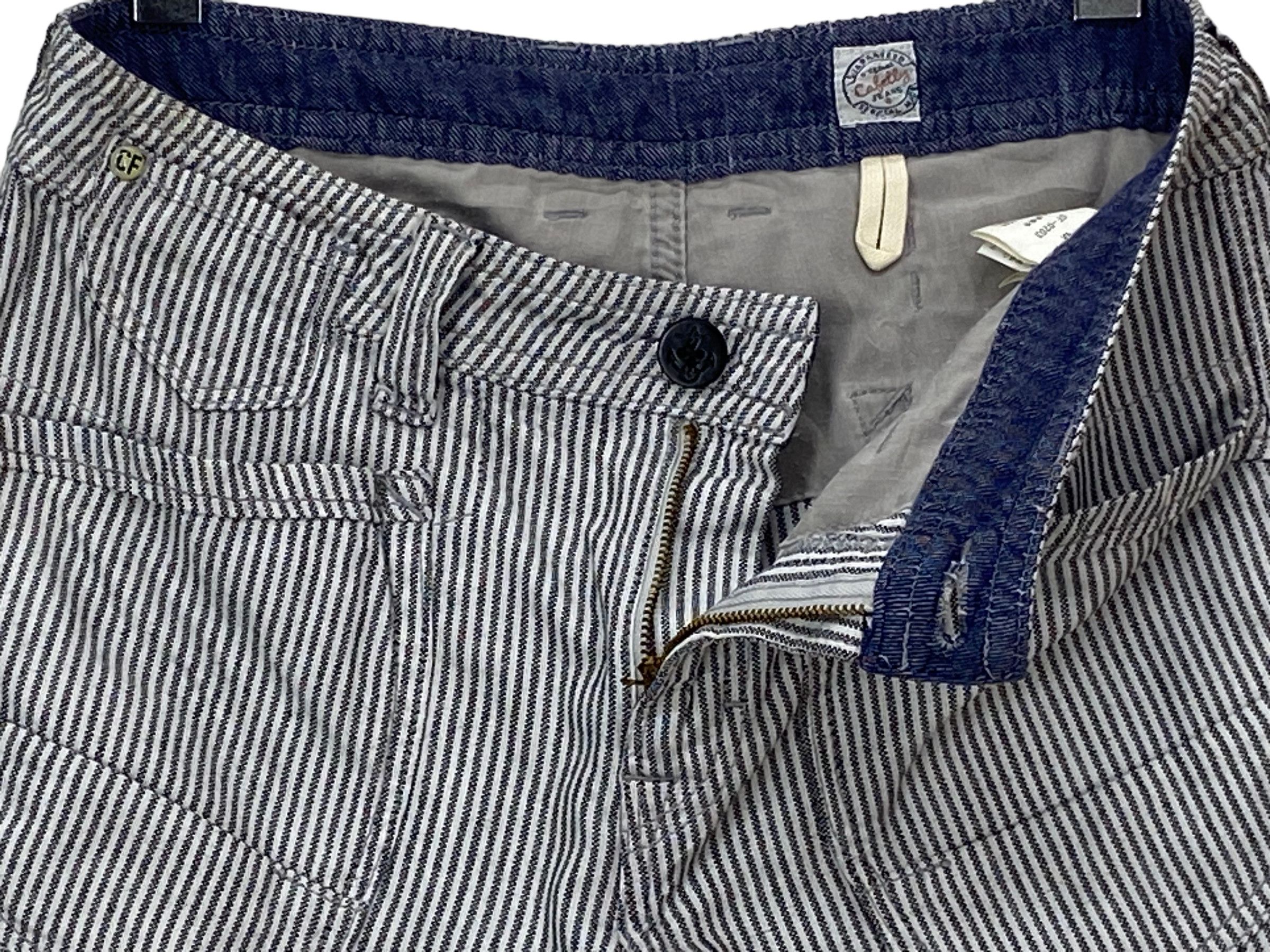 Japanese Brand Japanese Hickory Stripe Carpenter Pants – Workwear Vintage Size 31" - 4 Thumbnail