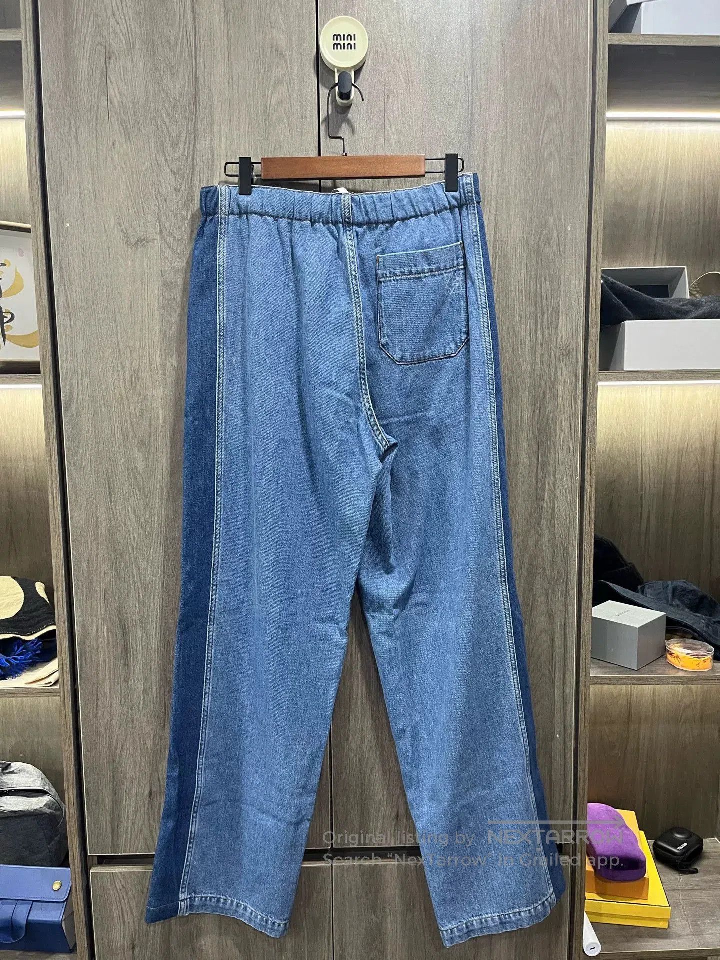Loewe LOEWE Blue Side Stripe Drawstring Pants S. Size US 32 / EU 48 - 6 Thumbnail