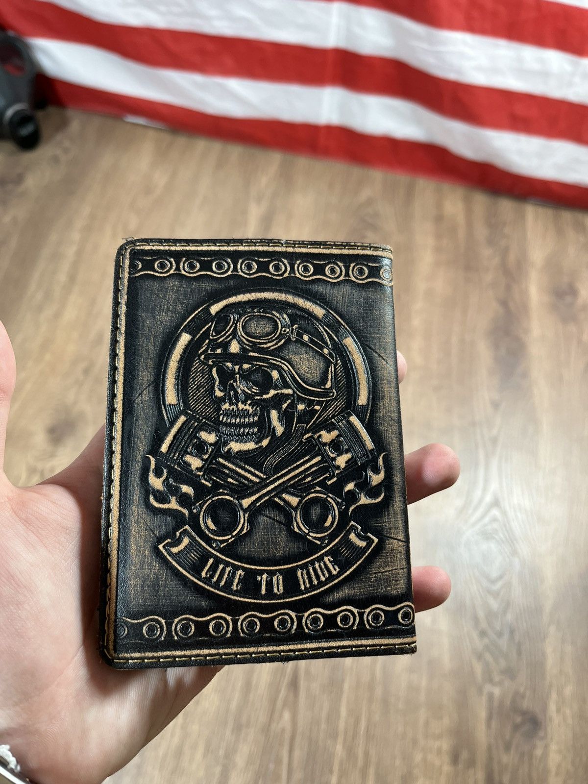 Vintage Harley Davidson Learher Case For Documents Size ONE SIZE - 1 Thumbnail