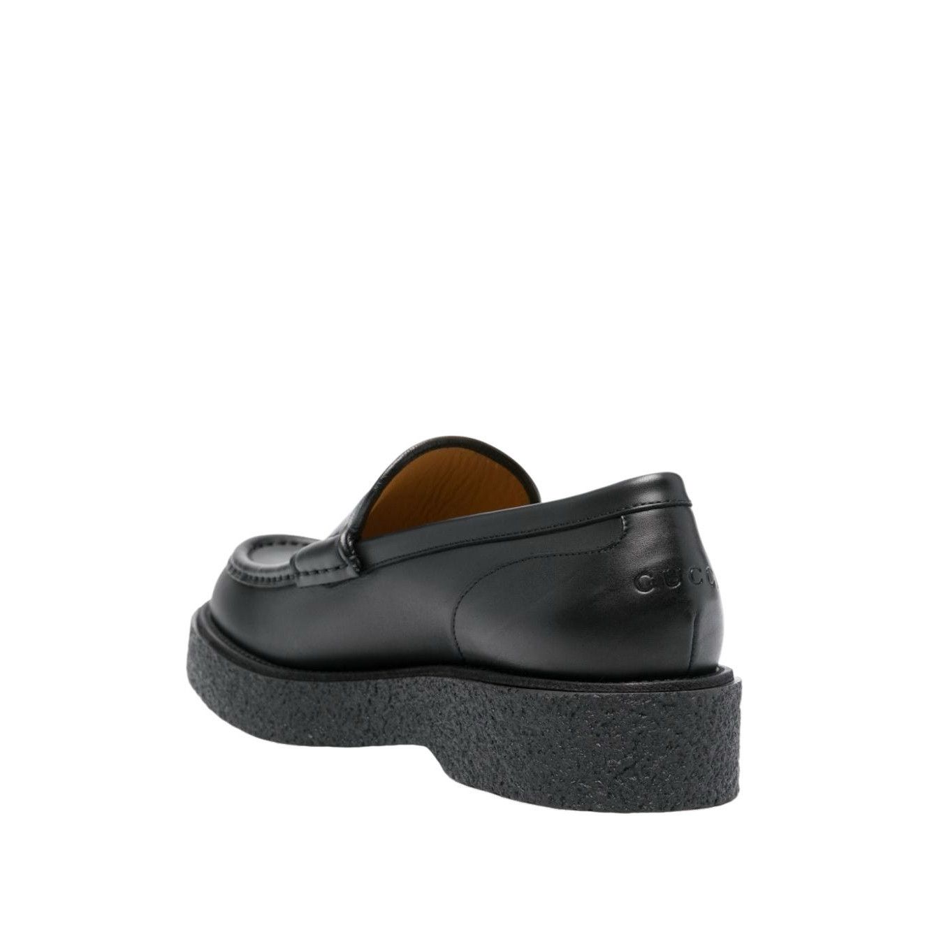 Gucci GUCCI Interlocking G Men's Black Platform Loafers New & Auth Size US 10 / EU 43 - 3 Thumbnail