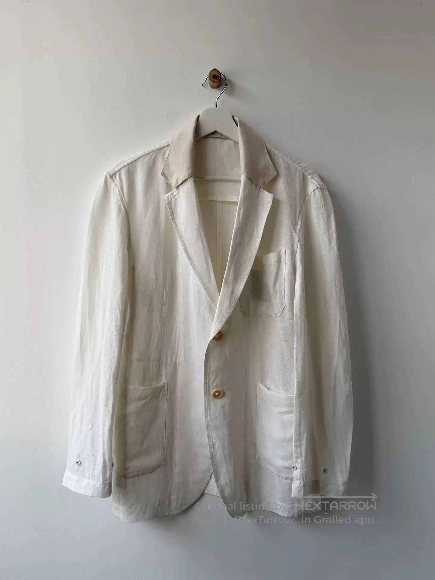 Y's Yohji Yamamoto Y's Linen Summer Jacket. Size US M / EU 48-50 / 2 - 5 Thumbnail