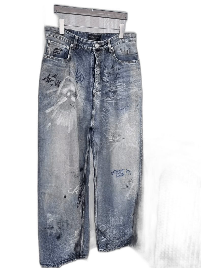 Balenciaga Balenciaga new blue hand Size US 29 - 1 Thumbnail