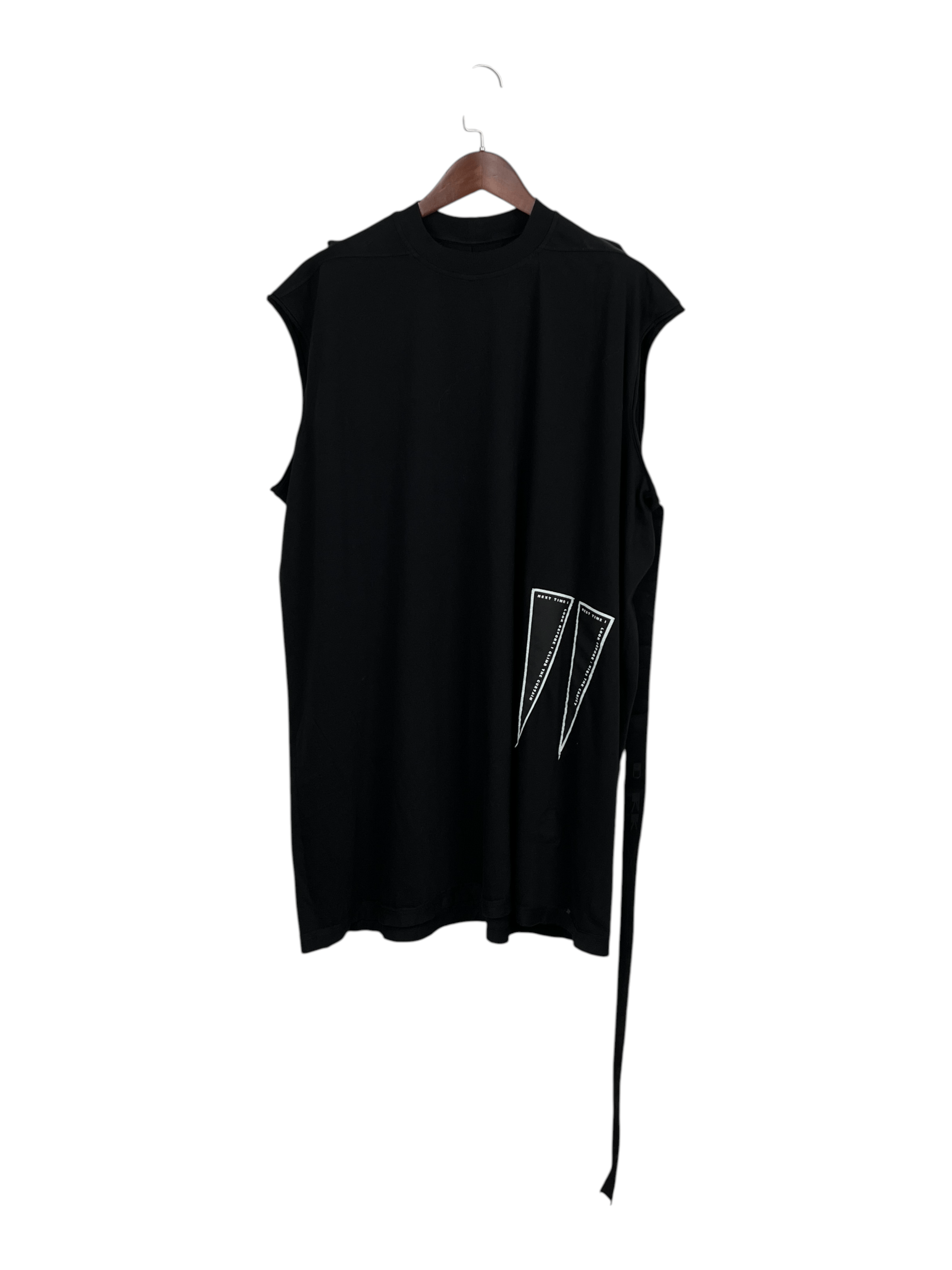 Rick Owens Drkshdw Rick Owens Drkshdw Black Tarp Tee Size US XL / EU 56 / 4 - 1 Thumbnail