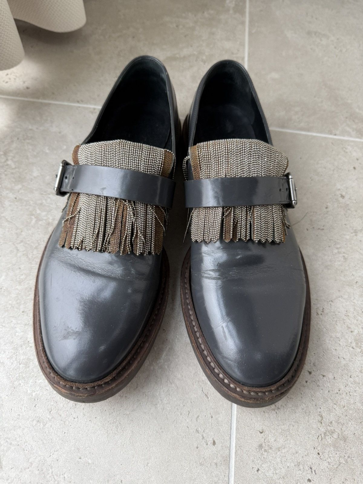 Brunello Cucinelli Vintage Brunello Cucinelli Loafers Shoes Size US 7.5 / EU 40-41 - 2 Thumbnail