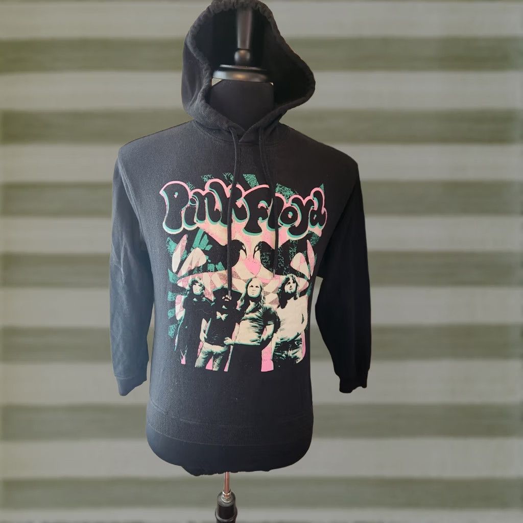 Vintage Pink Floyd Hoodie Women's Long Sleeve Graphic Pullover XS Black Size XS / US 0-2 / IT 36-38 - 1 Thumbnail