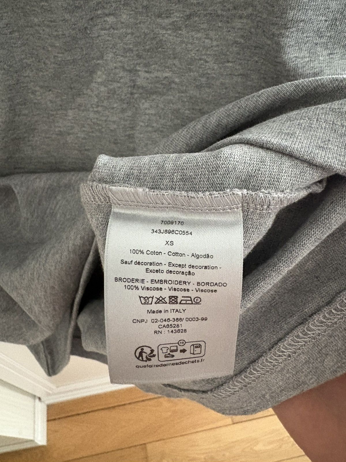 Dior Embroidered Logo T-shirt Size US XS / EU 42 / 0 - 4 Thumbnail
