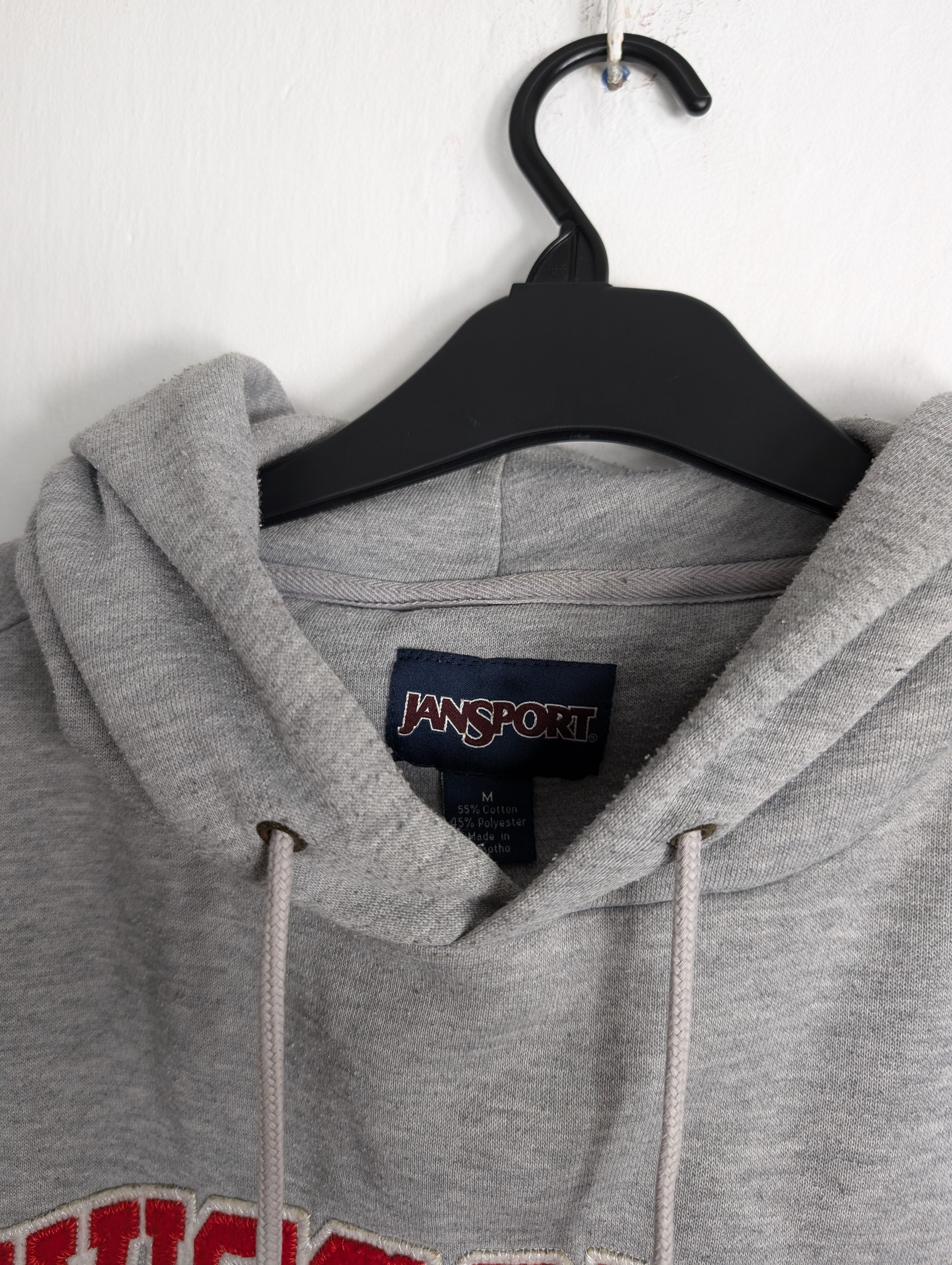 Jansport JanSport Wisconsin University Hoodie Grey Baggy Retro NCAA Size US M / EU 48-50 / 2 - 3 Thumbnail