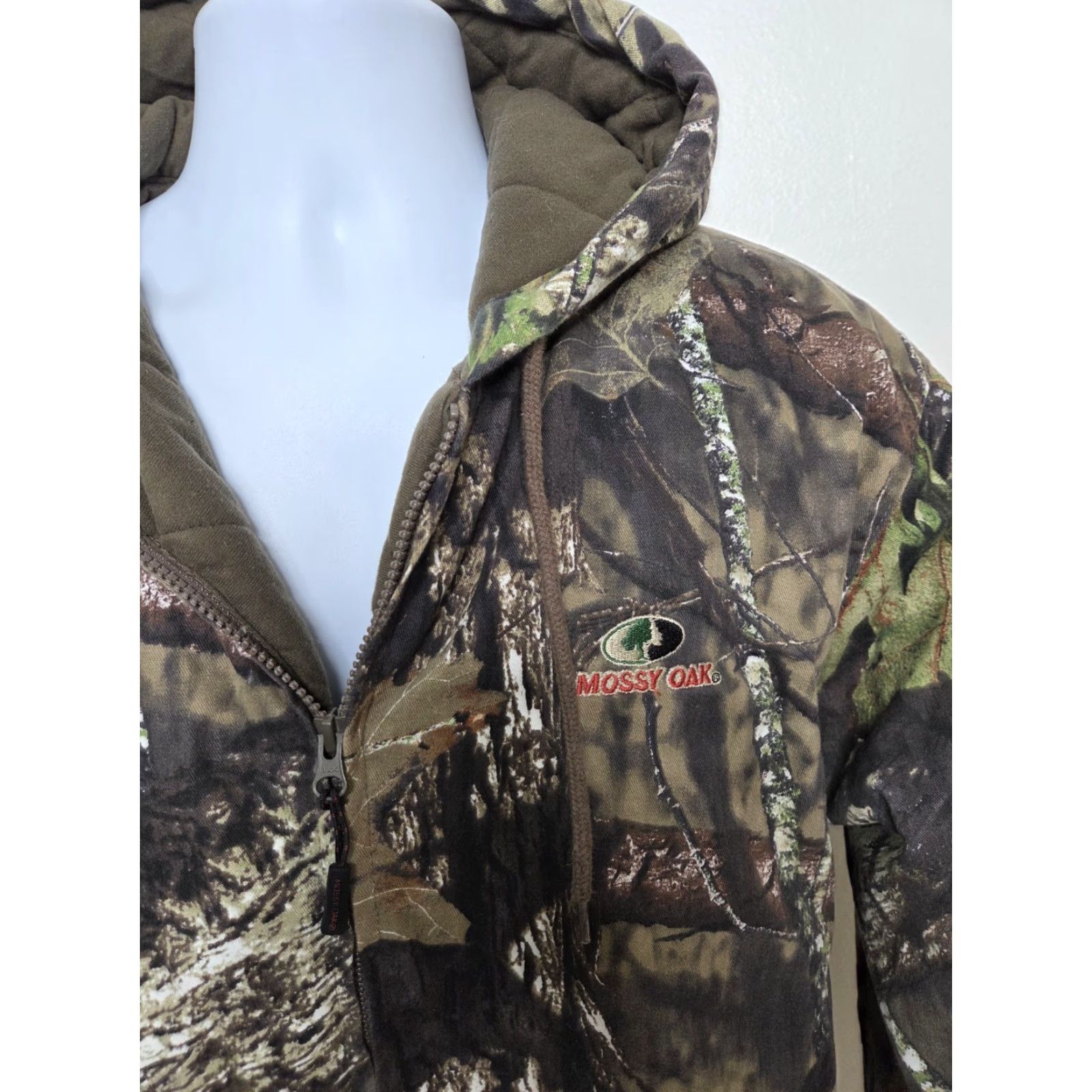 Vintage Mossy Oak Jacket Camouflage Hunting Full Zip Green Large Camo Mossy Oak Outdoors 90s Mens Size US L / EU 52-54 / 3 - 2 Thumbnail