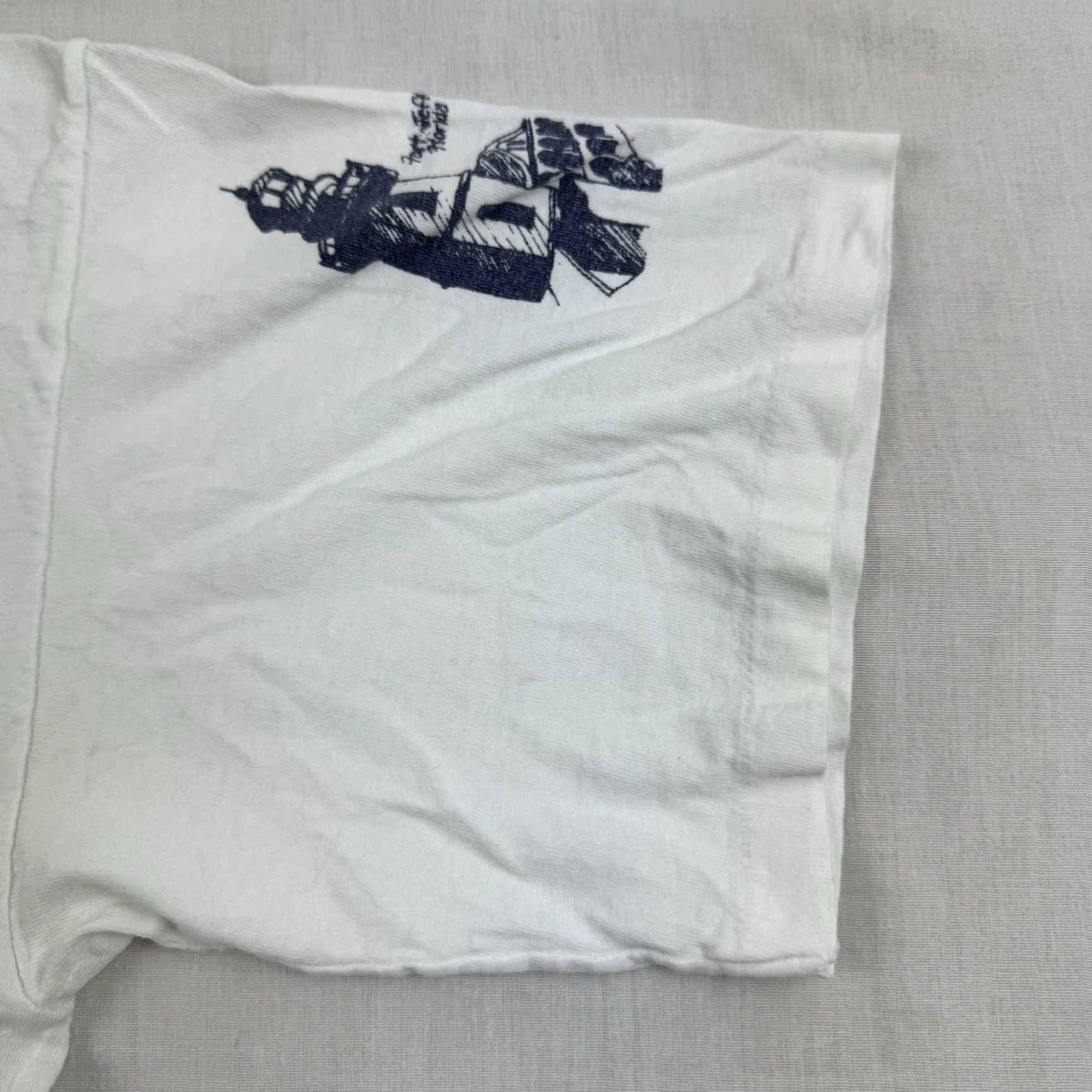 Vintage VINTAGE Michigan Rag Co T-Shirt Shirt Adult Medium White 90s Beach USA Mens Size US M / EU 48-50 / 2 - 6 Thumbnail