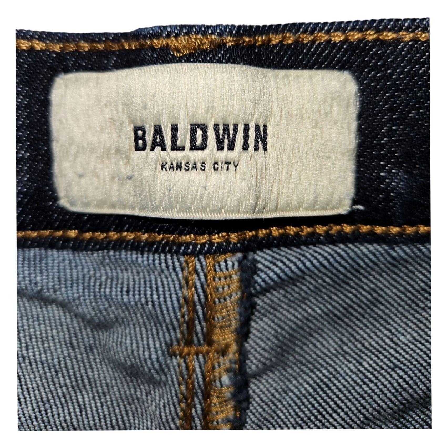 Vintage BALDWIN Jeans Women's 29 Blue Skinny Ultra-High Rise Denim Stretch Modern Preppy Size 29" - 6 Thumbnail