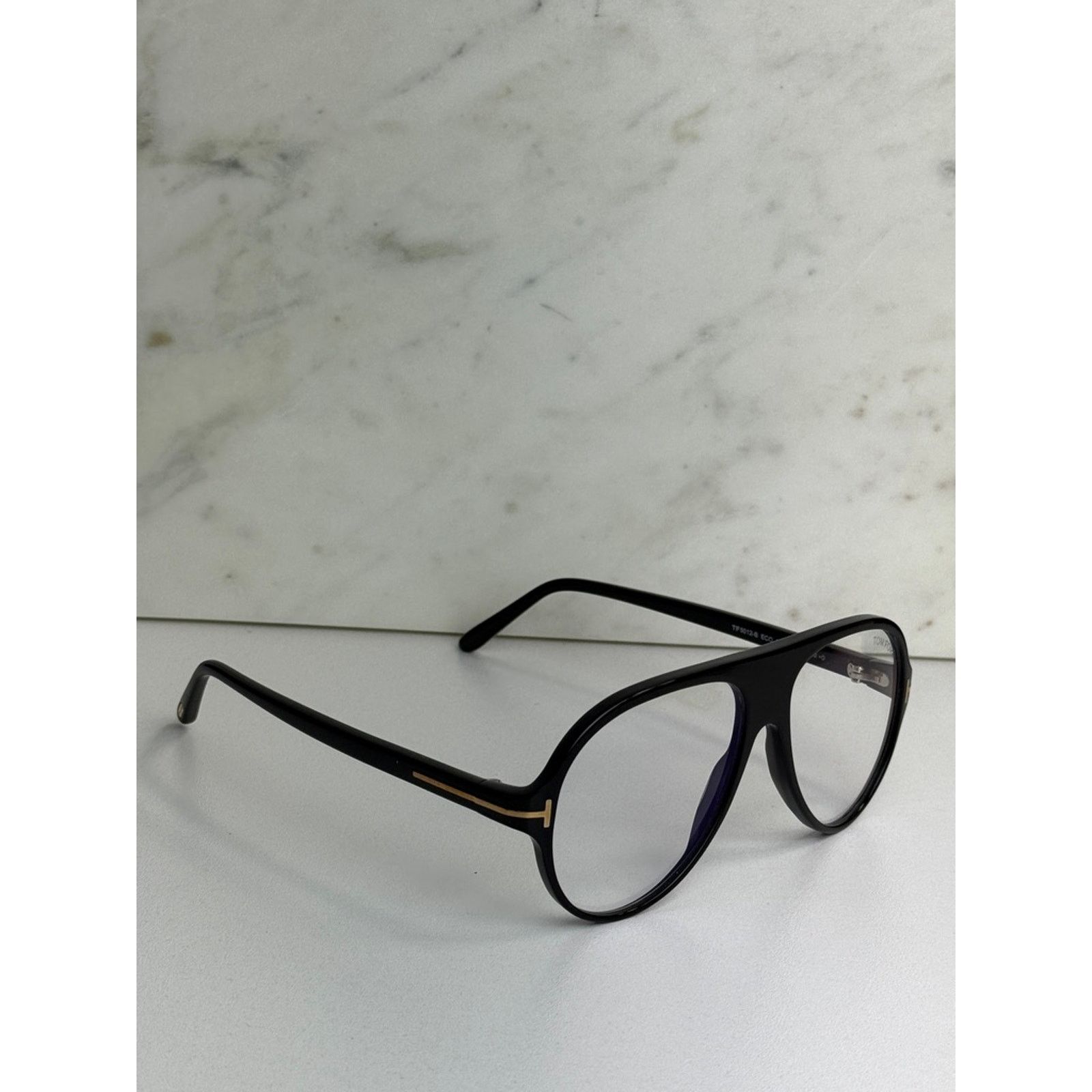 Tom Ford NEW Tom Ford FT5012-B Bluelight Aviator Frames in Black Size ONE SIZE - 5 Thumbnail