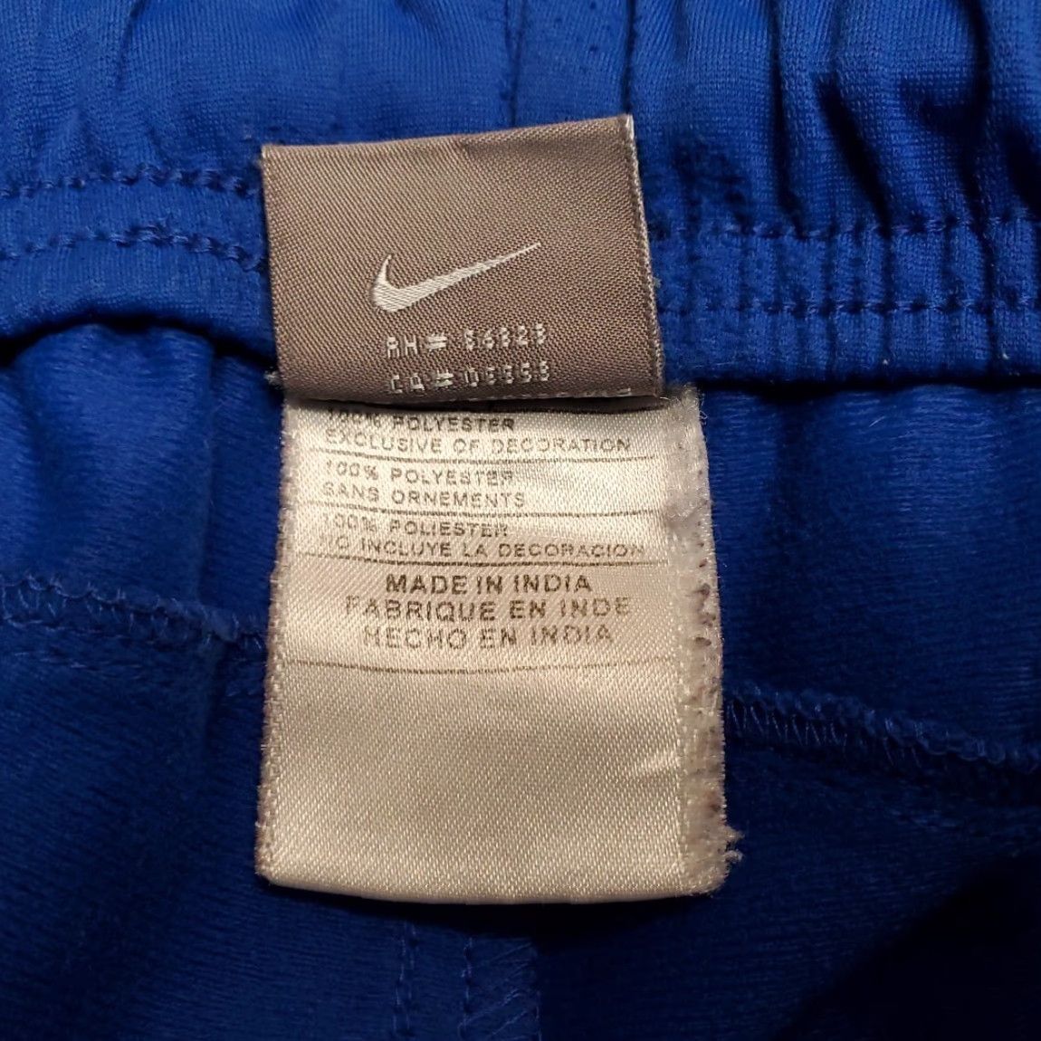 Nike VINTAGE Nike Shorts Men M Blue Embroidered Basketball Drawstring Elastic 90s Y2K Size US 31 - 5 Thumbnail