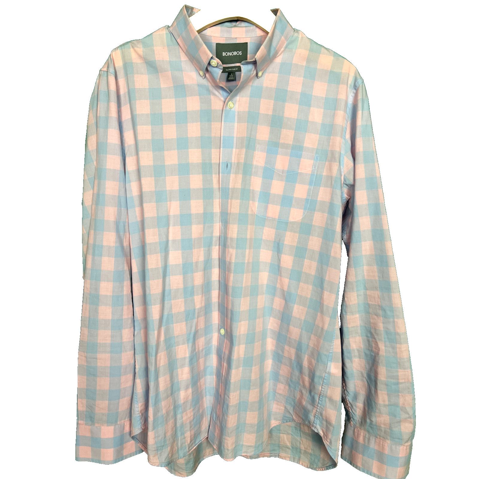Bonobos Men's Bonobos Tailored Slim Fit Long Sleeve Sz L $98 retail Size US L / EU 52-54 / 3 - 1 Thumbnail