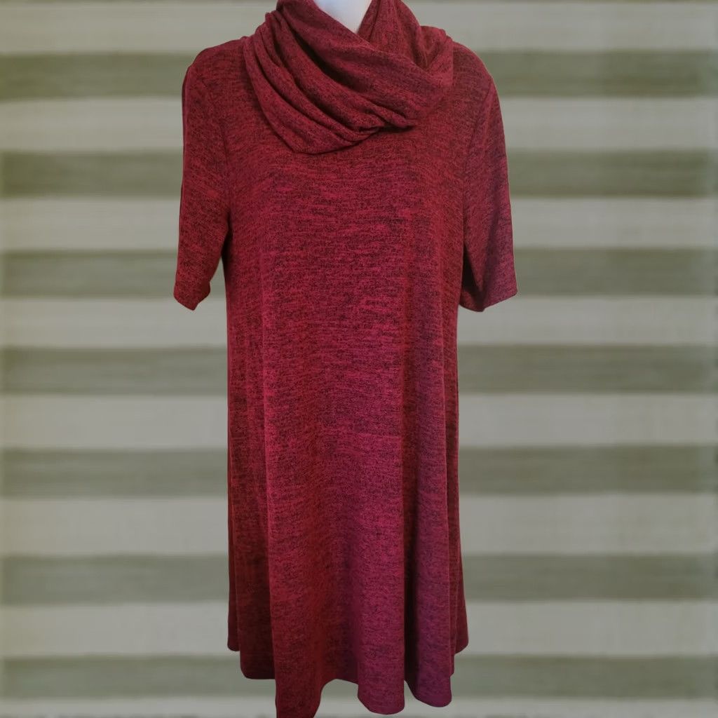 Apt. 9 Apt 9 A Line Dress Infinity Scarf 2 Pc Magenta Black M Size M / US 6-8 / IT 42-44 - 1 Thumbnail