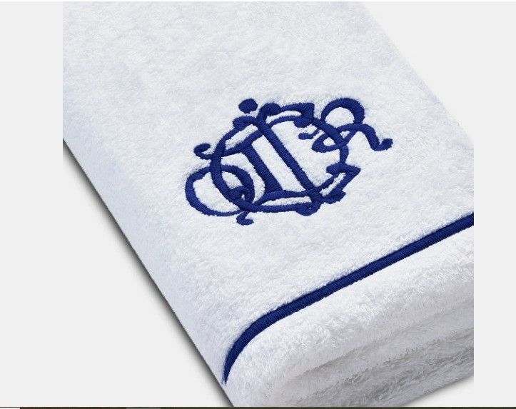 Dior o1w1db10425 HYN01SM Size: OS / Hand Towel in Blue & White Size ONE SIZE - 2 Thumbnail