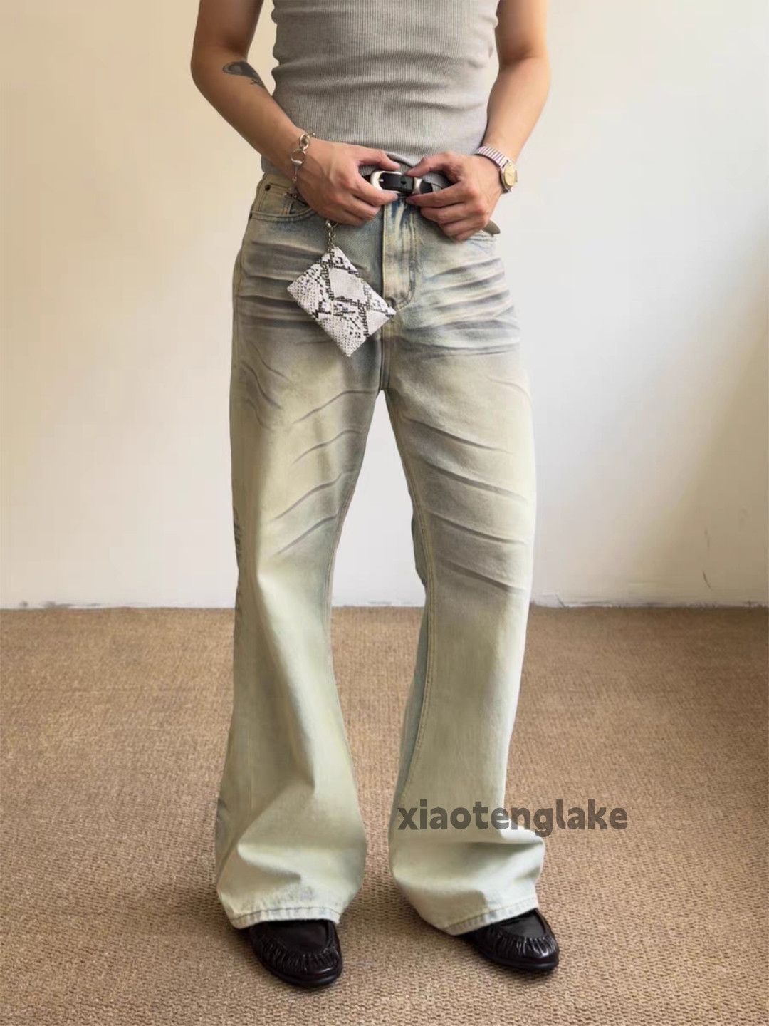 Jean zx punk grunge bootcut flared rusty distressed jeans Size US 32 / EU 48 - 5 Thumbnail