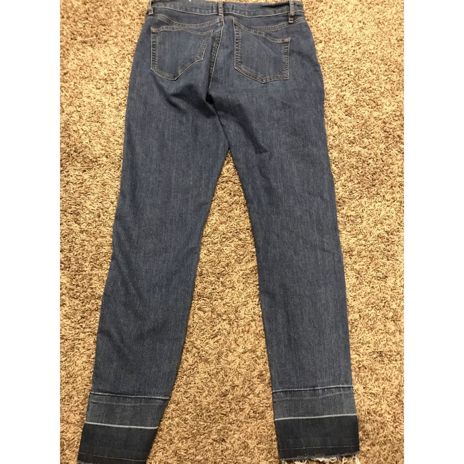 Loft LOFT Jeans Skinny Womens Size 4 Cotton Blend Stretch Jeans Blue 29 in 27 in Modern Slim Size 29" - 4 Thumbnail