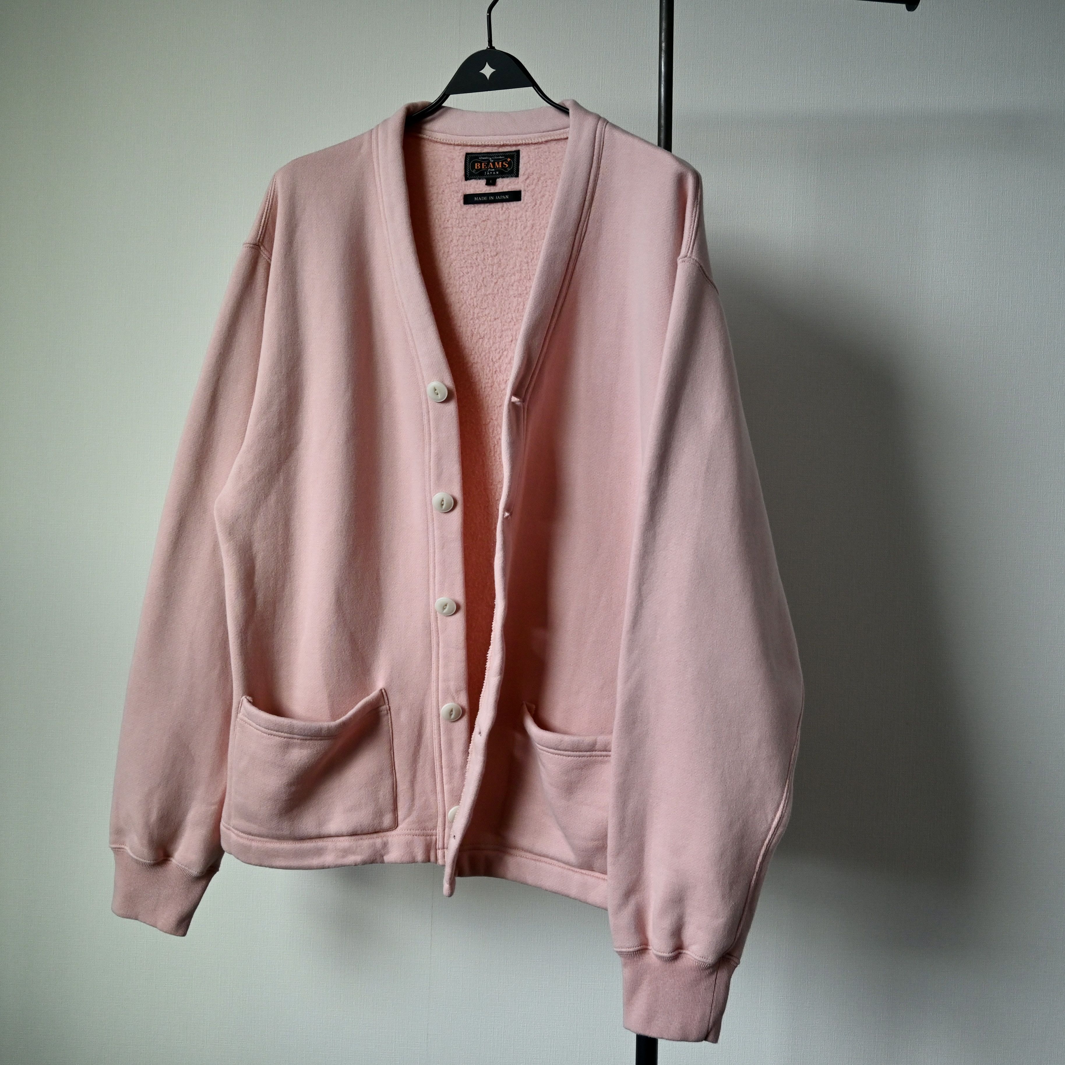 Beams Plus BEAMS Plus soft-fleeced sweat V cardigan, made in Japan Size US L / EU 52-54 / 3 - 2 Thumbnail