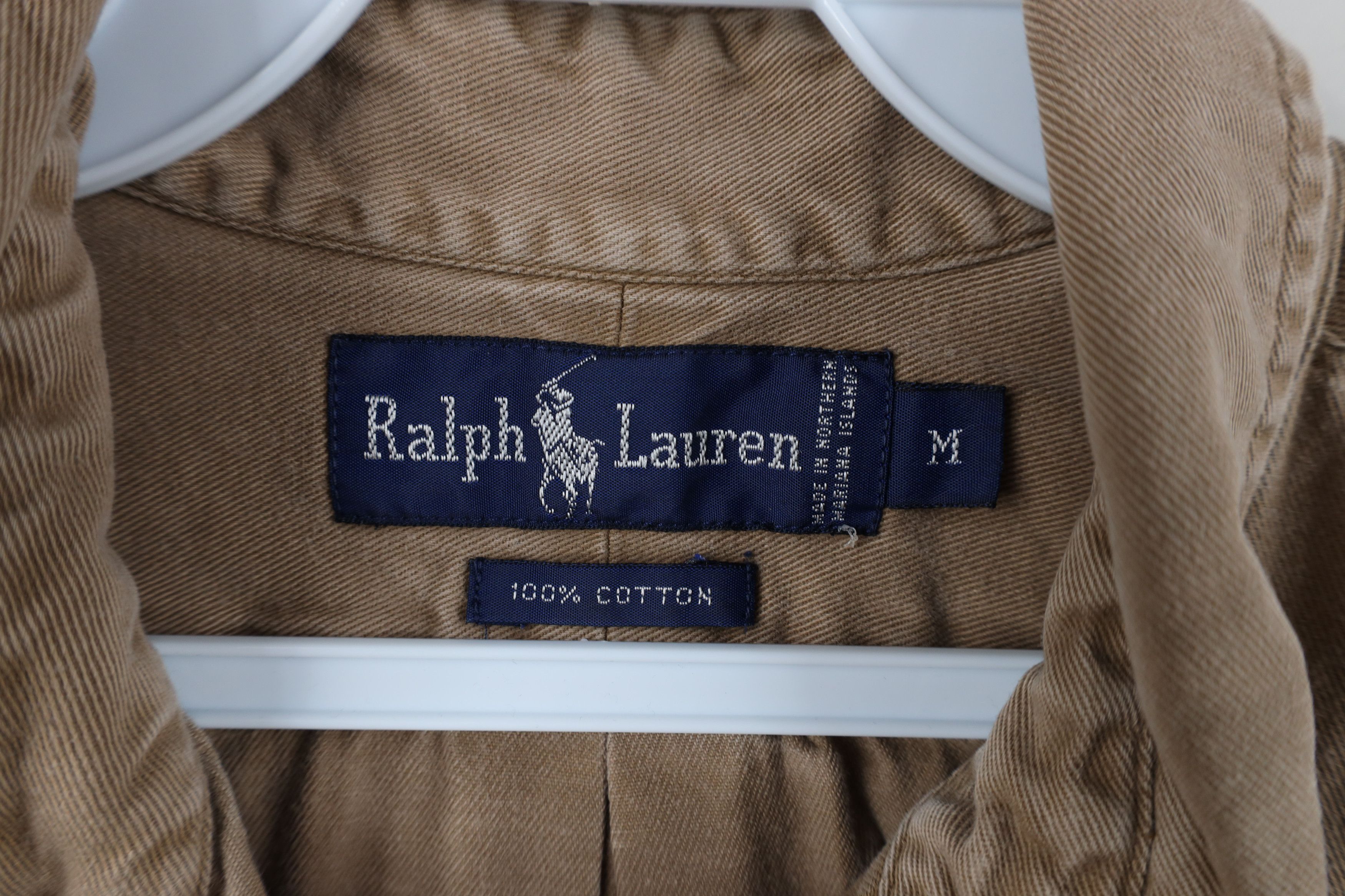 Ralph Lauren Vintage 90s Ralph Lauren Collared Button Down Shirt Brown Size US M / EU 48-50 / 2 - 6 Thumbnail