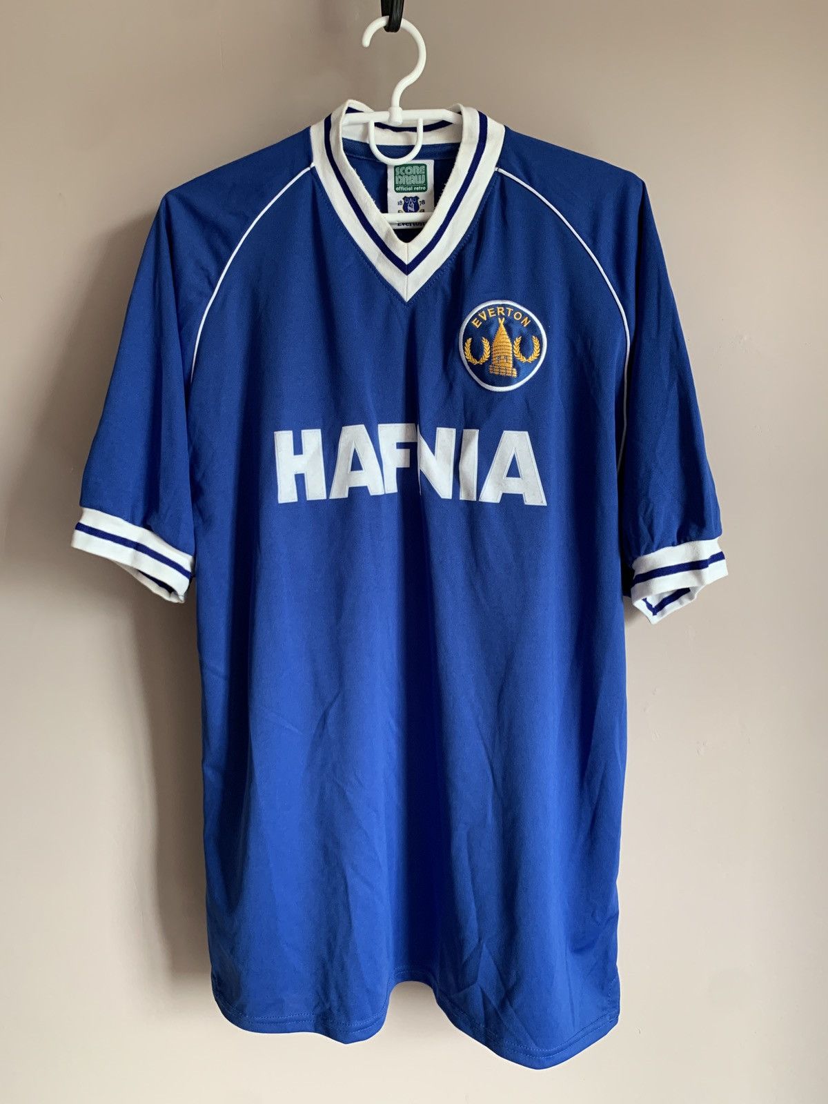Vintage Everton 1982 Home Football Shirt Retro Score Draw Retro Sz L Size US L / EU 52-54 / 3 - 1 Thumbnail