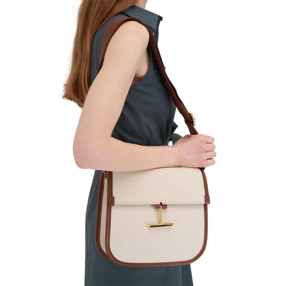 Tom Ford o1loc1c0724 Size: OS / Shoulder Bag in Ivory Brown Size ONE SIZE - 4 Thumbnail