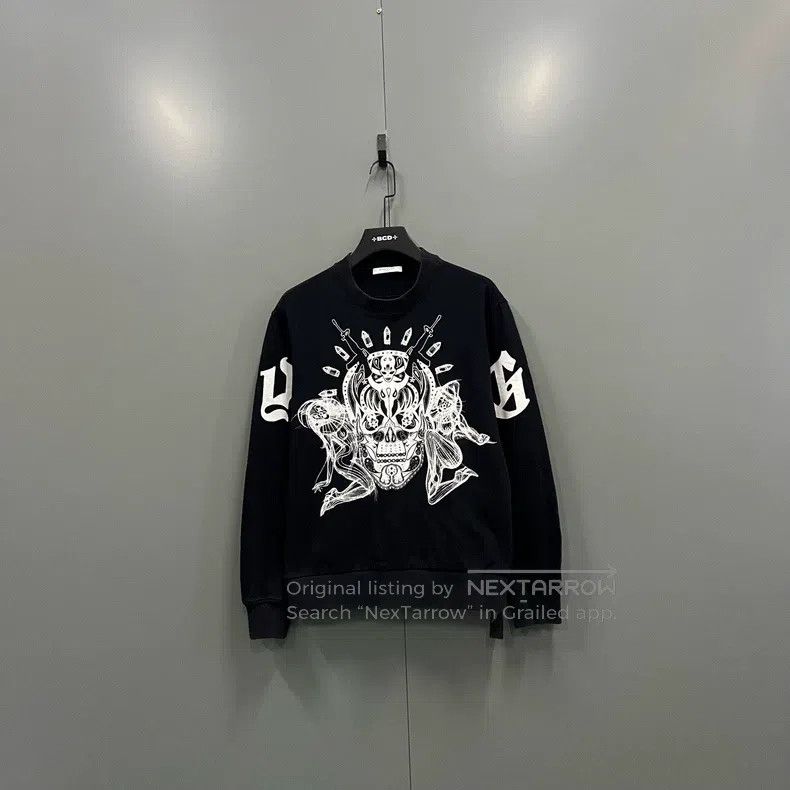 Wacko Maria Skull Tattoo Illustration Hoodie M Size / 3