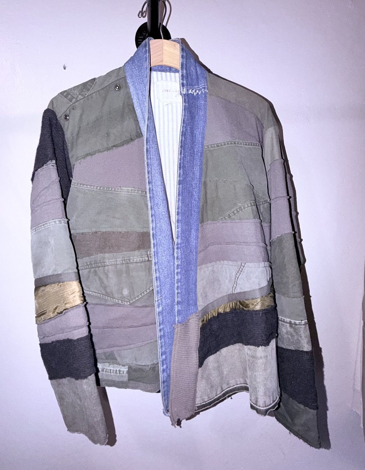 Greg Lauren Greg Lauren shawl-collar patchwork jacket Size US L / EU 52-54 / 3 - 2 Thumbnail