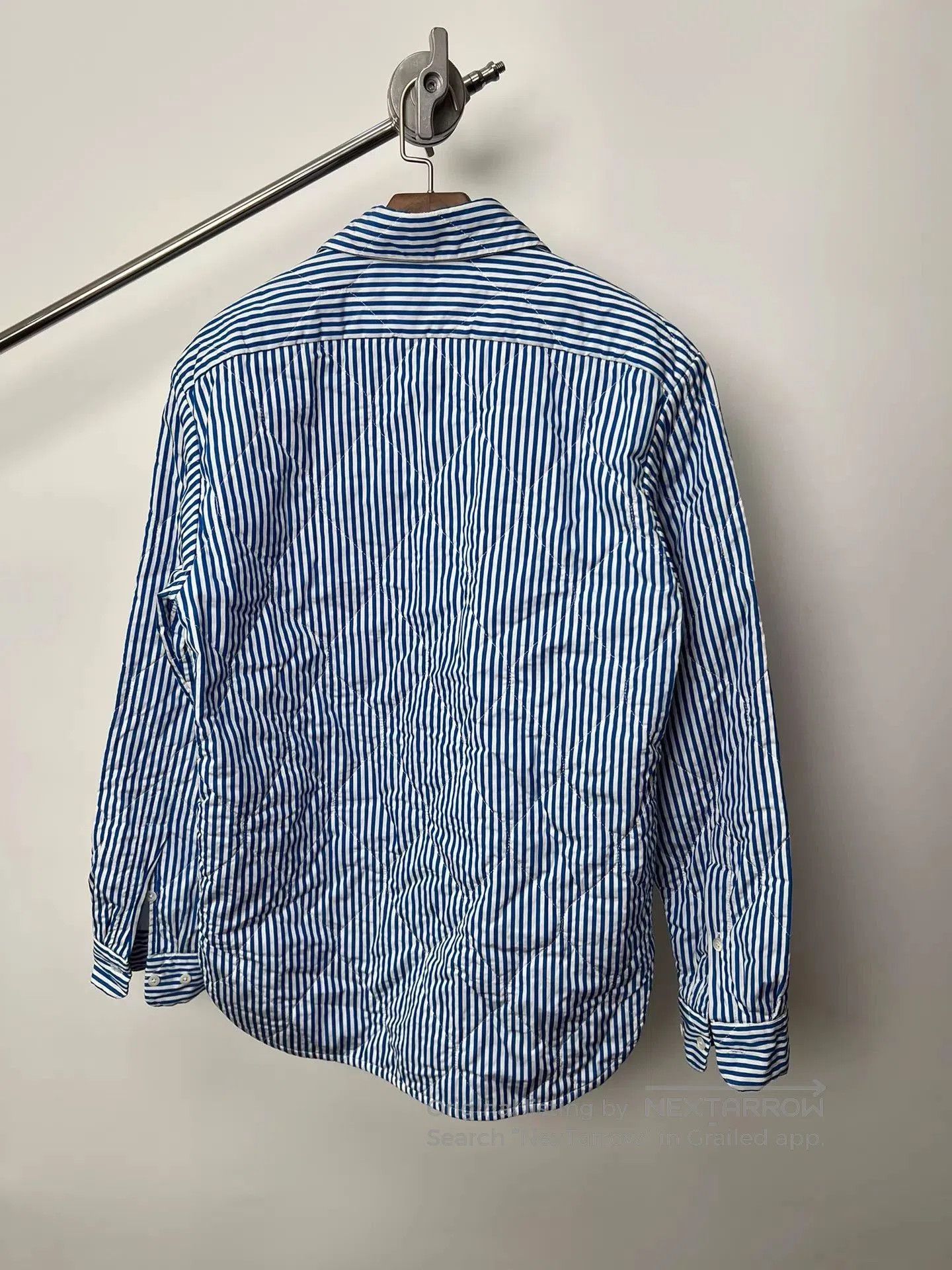 Dries Van Noten Blue Striped Long Sleeve Button Up Shirt. Size US S / EU 44-46 / 1 - 5 Thumbnail