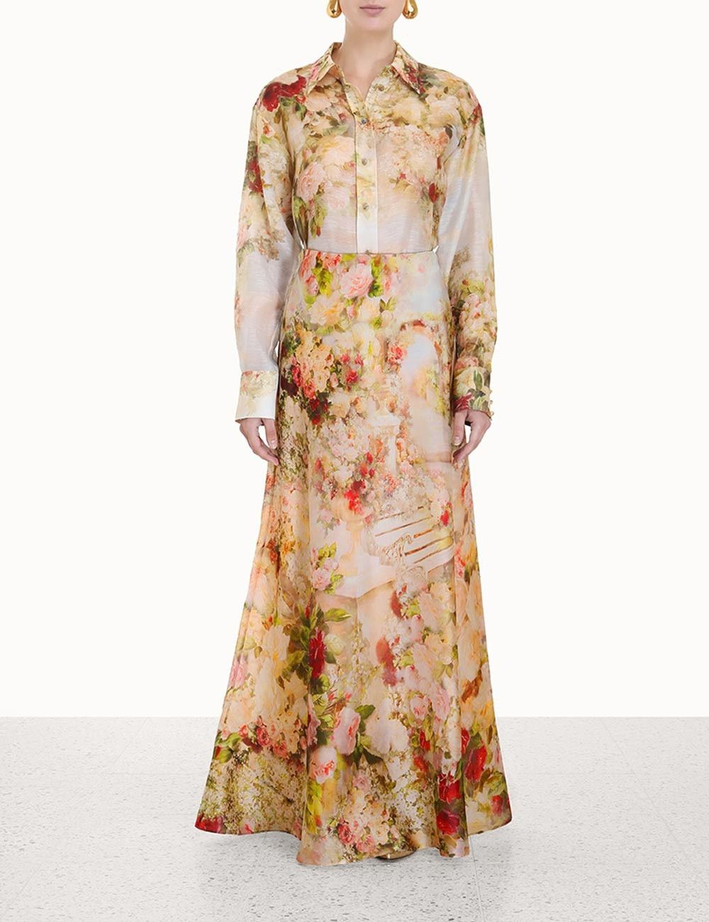Zimmermann oc11z0225 Luminosity Flare Skirt in Multicolor Size 28" / US 6 / IT 42 - 2 Thumbnail