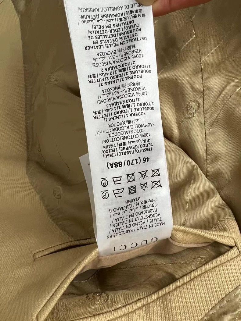 Gucci Gucci Light Yellow Men's Suit Jacket-2505 Size US M / EU 48-50 / 2 - 4 Thumbnail