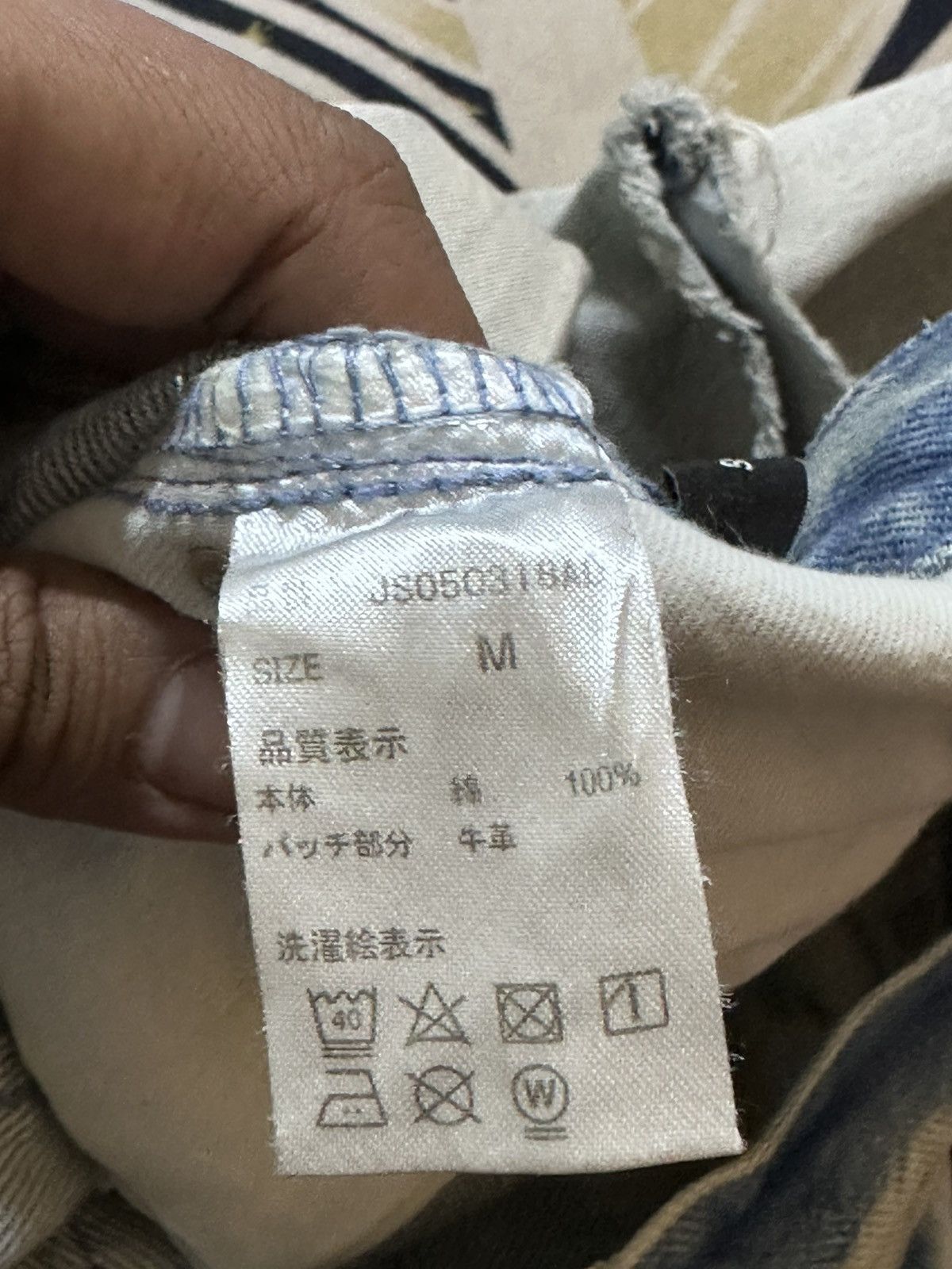 Japan Blue Vintagw Jeanasis Faded Grunge Ripped Distressed Denim Size US 30 / EU 46 - 8 Thumbnail