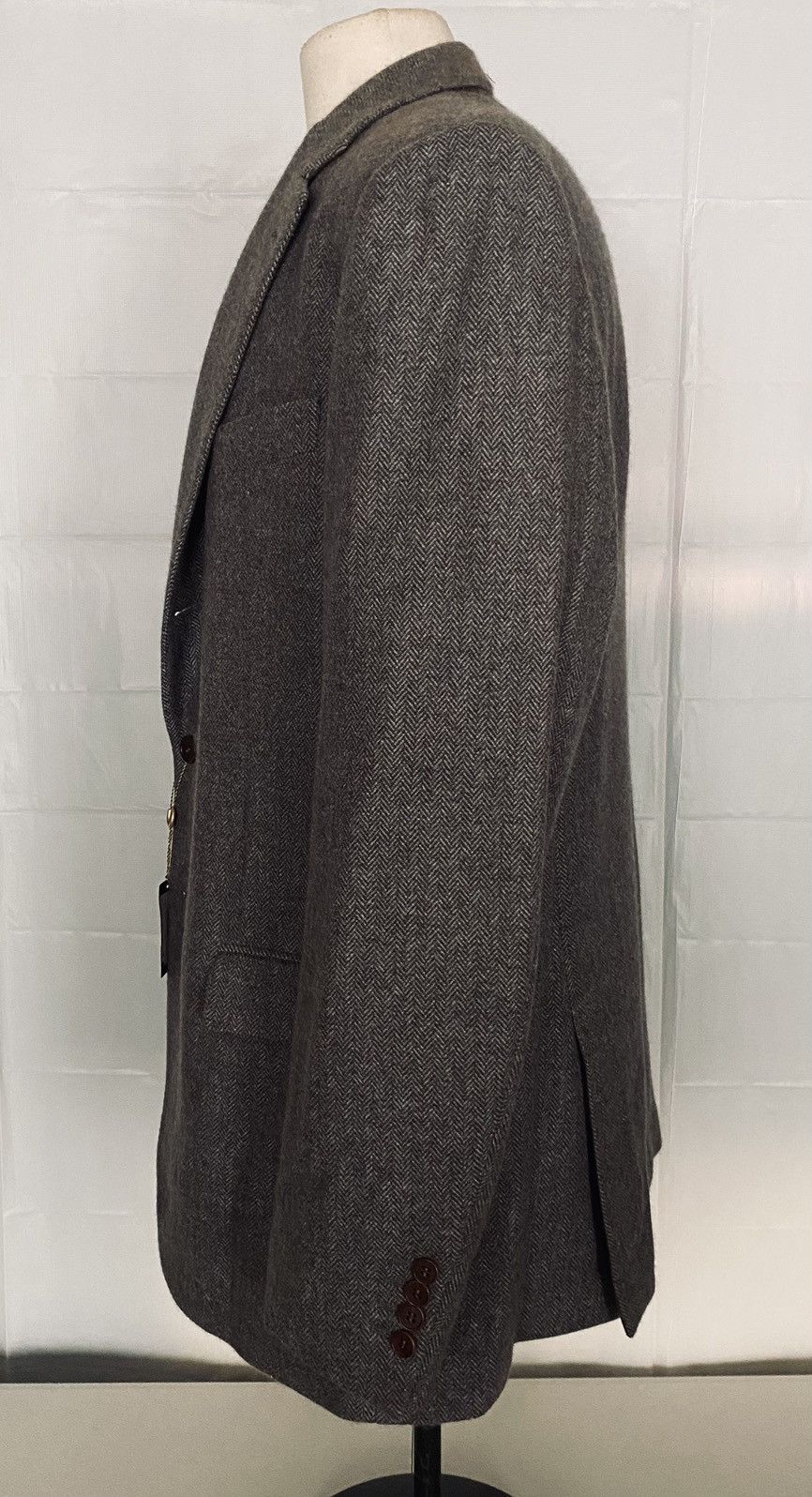 Loro Piana Loro Piana 🇮🇹 Herringbone Cashmere Goatskin Madrid Jkt 56 NEW Size US XL / EU 56 / 4 - 6 Thumbnail