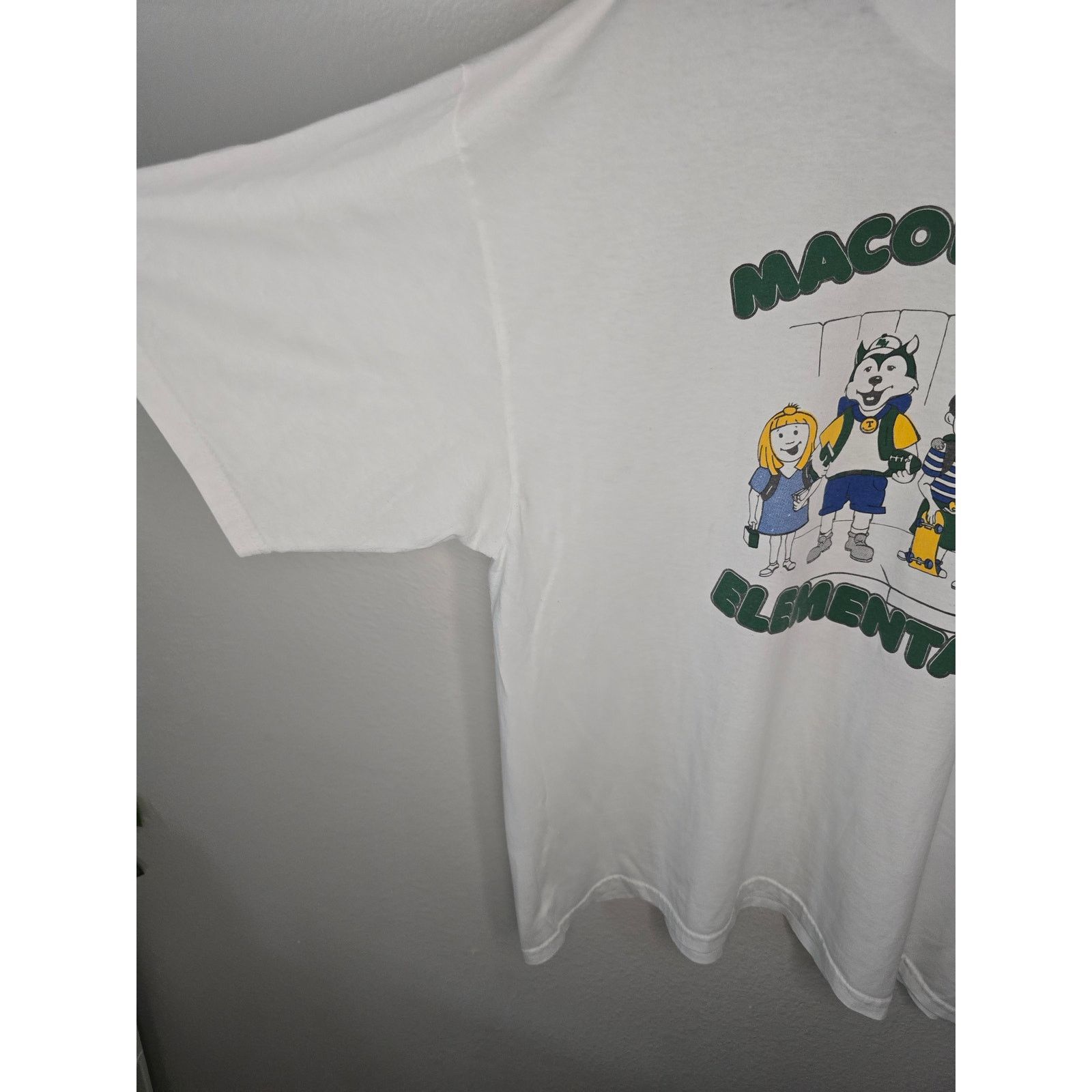 Other Vintage Elementary School Shirt Macon Hall 2XL White Tee Size US XXL / EU 58 / 5 - 5 Thumbnail