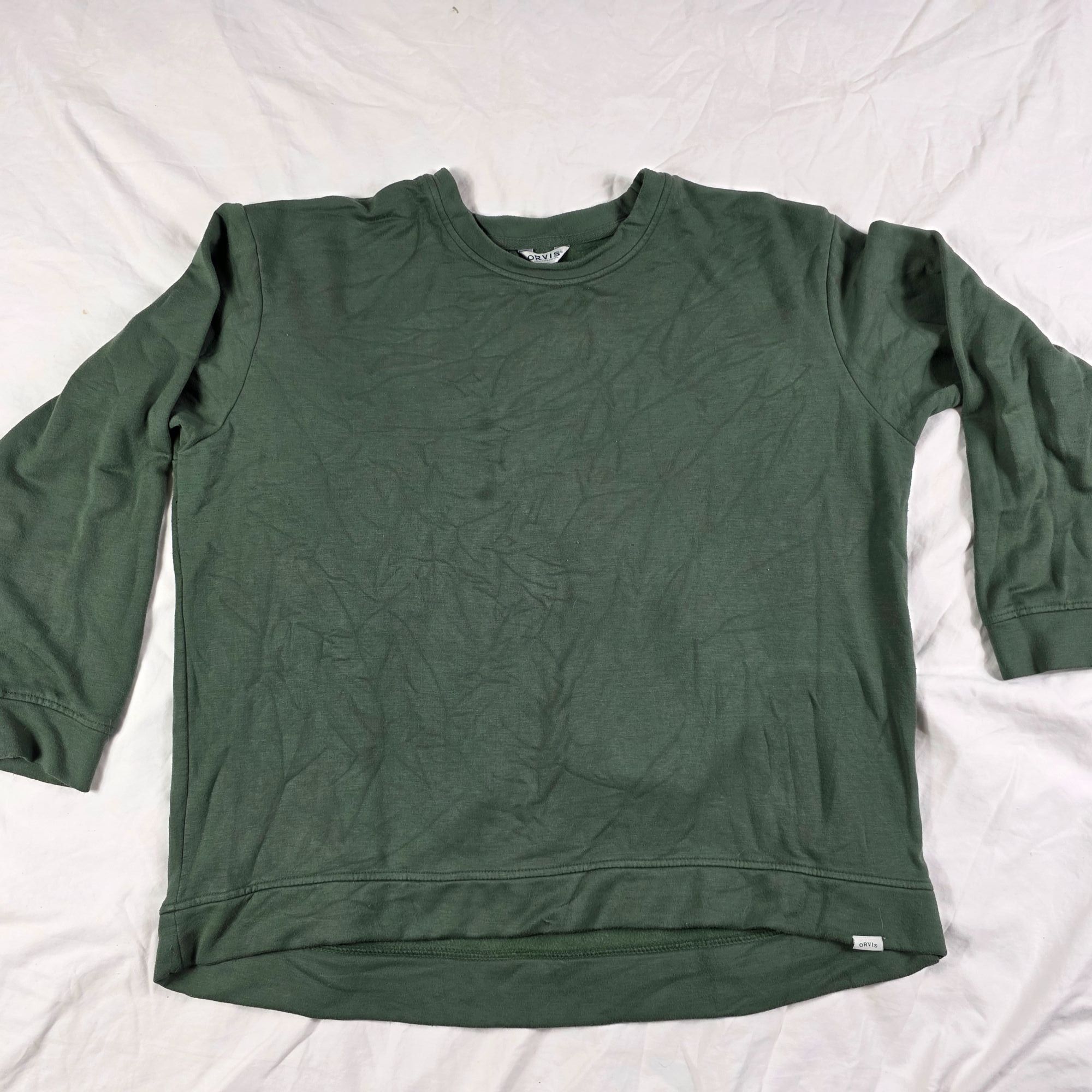 Orvis Orvis Womens XL Green Long Sleeve Crewneck Pullover Sweater Size XL / US 12-14 / IT 48-50 - 1 Thumbnail
